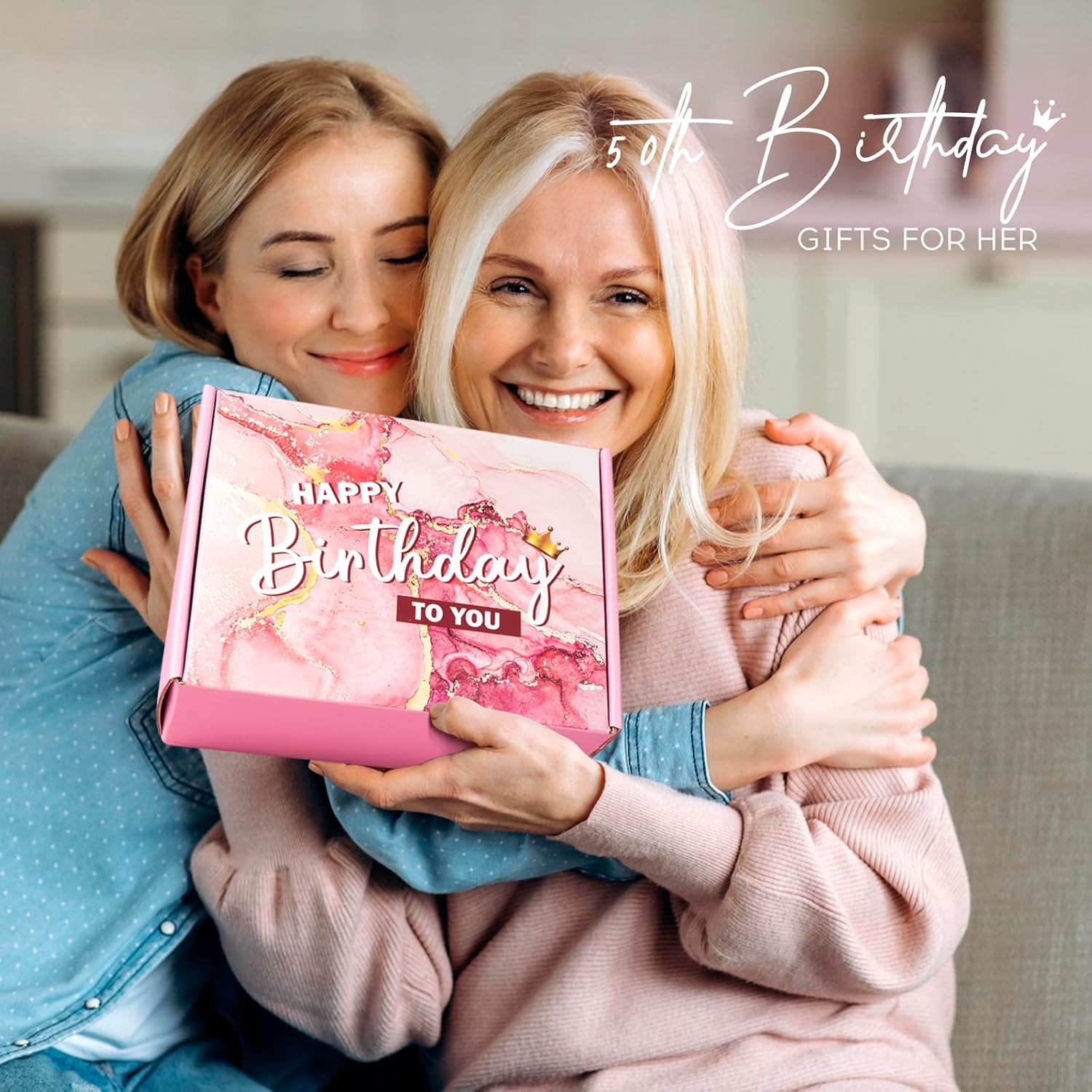 50th Birthday Gifts for Her Women, 1976 Birthday Gifts, 50 Year Old Birthday Gift for Women, Gift for Woman 50s, 50th Birthday Decorations for Her, 50th Bday Present Idea - Image 8