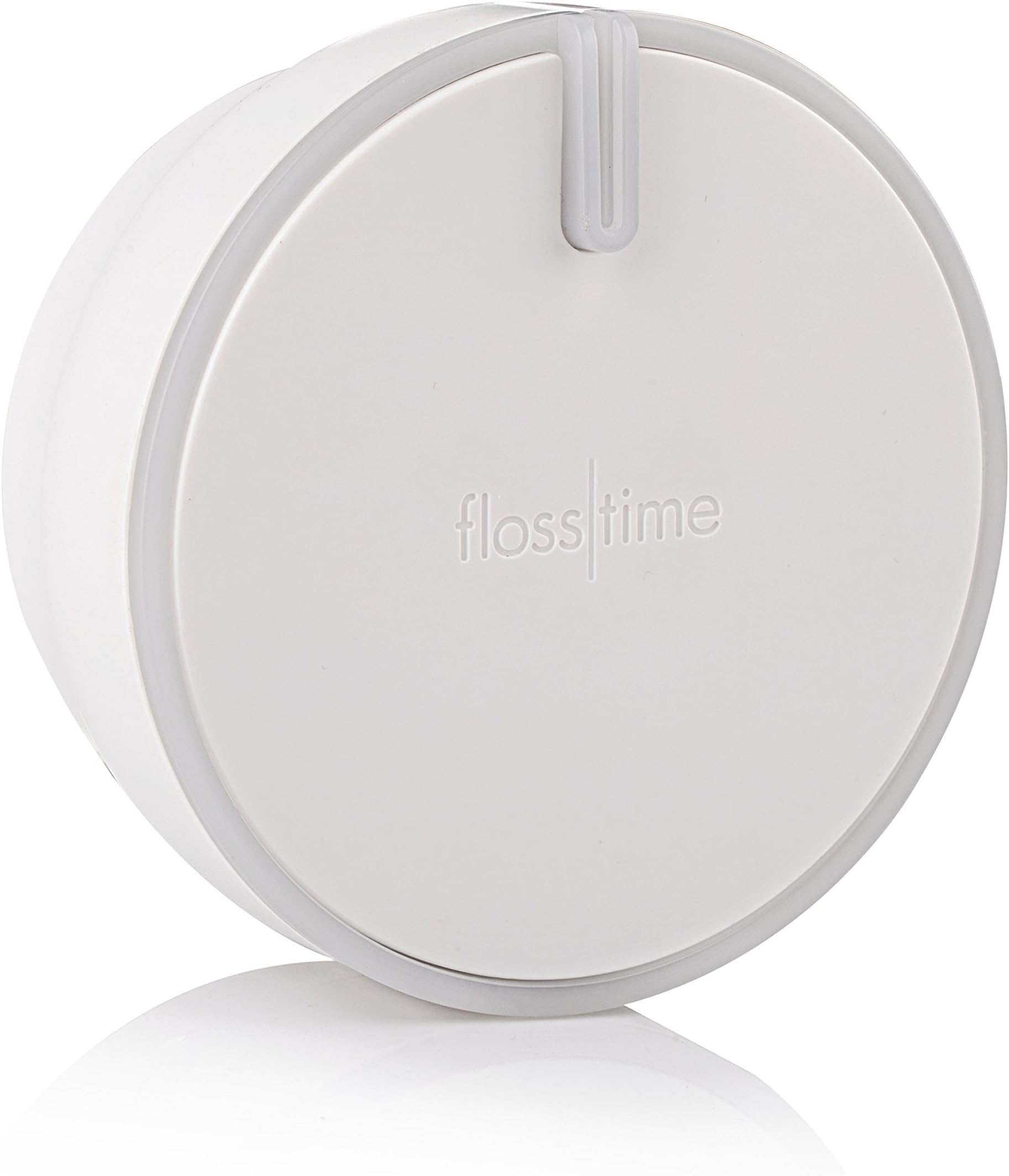 Flosstime Automated Floss Dispenser | Includes: 1 Automated floss dispenser, 1 Animal snap-on, 1 Reusable floss pick, 2 AA batteries, and 1 Mirror adhesive