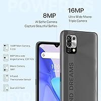 Vista 4 de UMIDIGI Teléfono celular desbloqueado, Power 5 Smartphone 3+64GB, Helio G25 Octa-Core 6150mAh, 6.53 teléfonos con pantalla HD con cámara