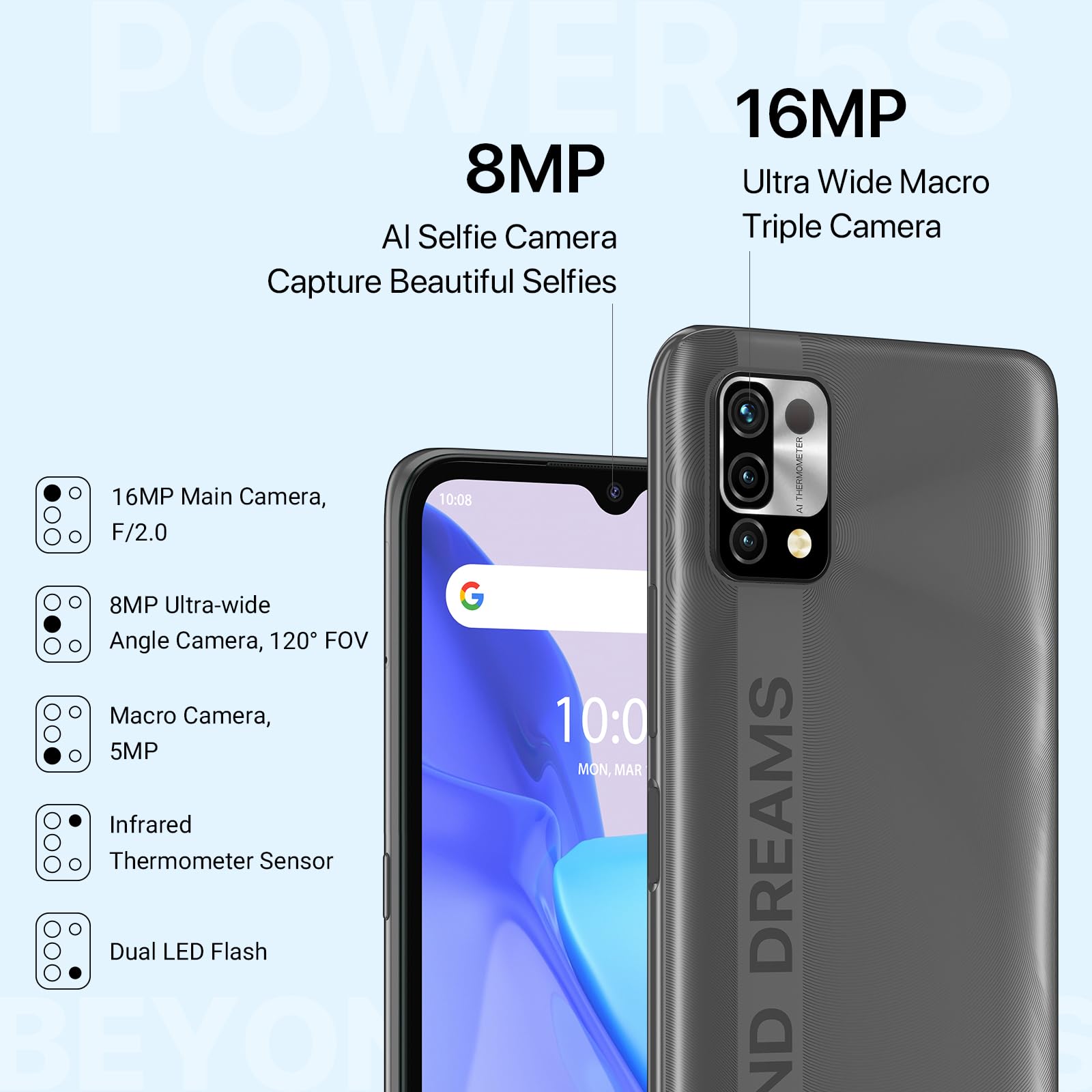 Amazon.com: UMIDIGI Unlocked Cell Phone, Power 5 Smartphone 4+