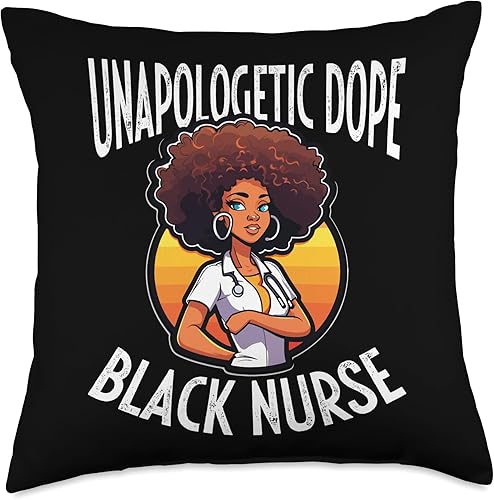 Miniatura 4 de African American Nursing Black History Month Throw Pillow, 16x16, Multicolor
