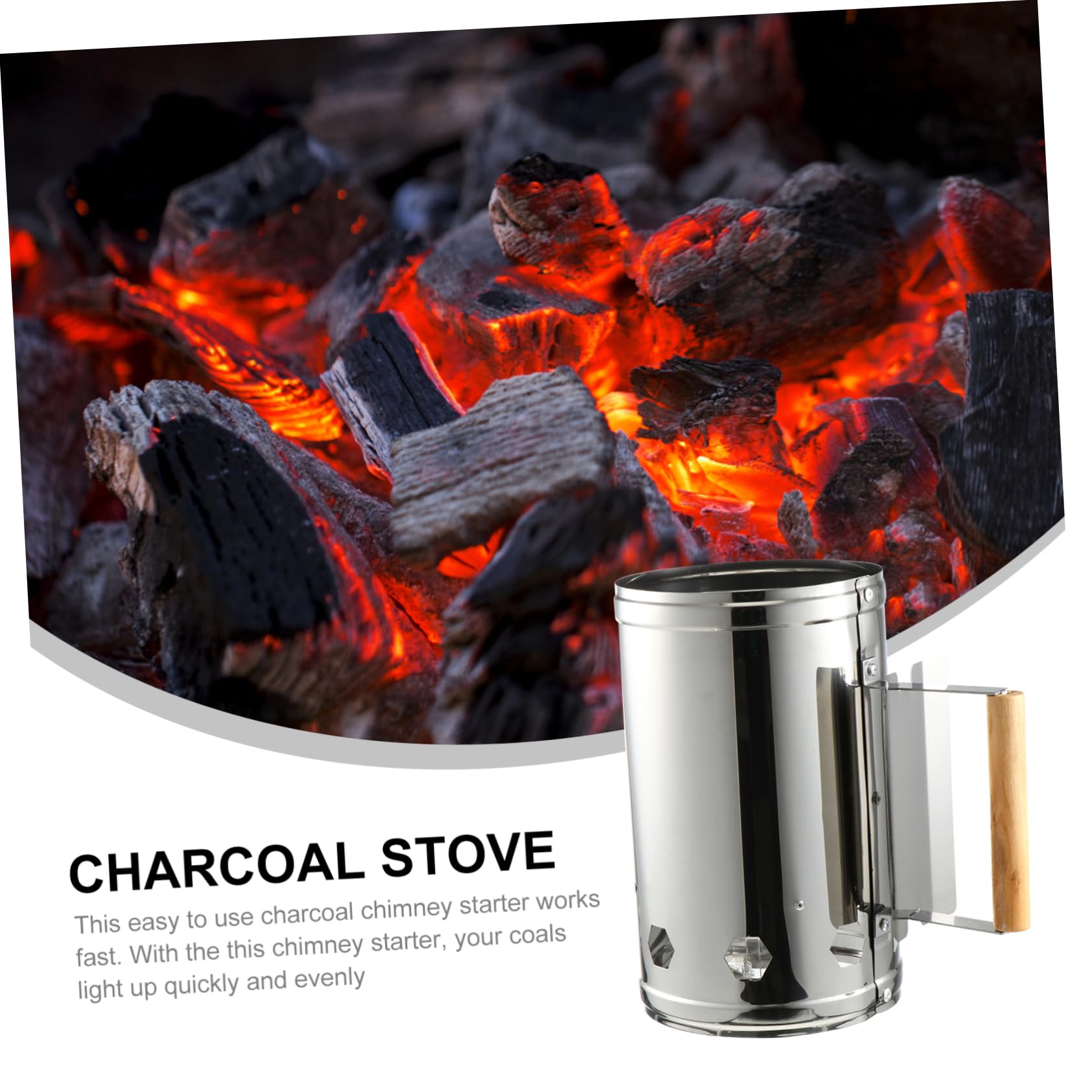 ORFOFE Accenditore Carbone per Barbecue da Esterno 1 Pezzo