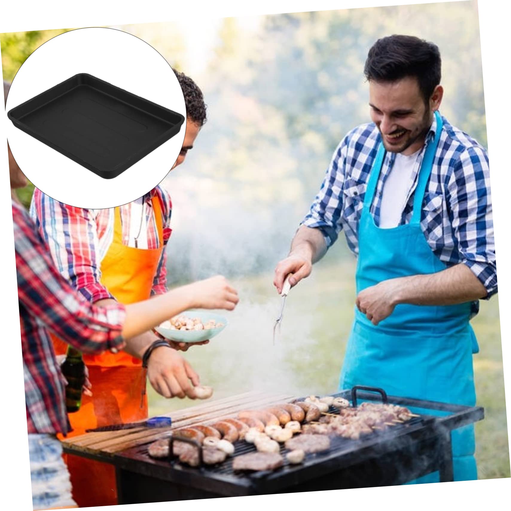 Plaque De Barbecue Épaisse En Fonte 7.68X5.71X0.79 Pouces Plaque Plancha Portable Pour Grillades Extérieures Cuisine Facile À Nettoyer