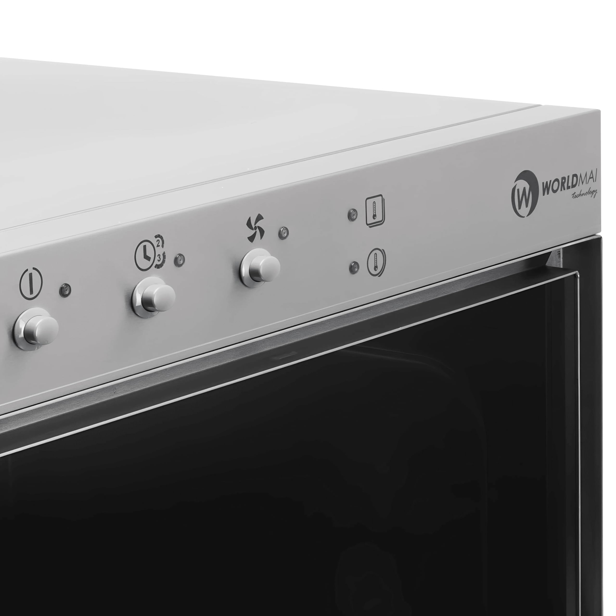 Lavastoviglie Professionale WORLDMAI 50x50 con Pompa di Scarico, Dosatore Brillantante e Detergente. Macchina Lavapiatti per Ristorante, Bar e Horeca. - MADE IN EUROPE