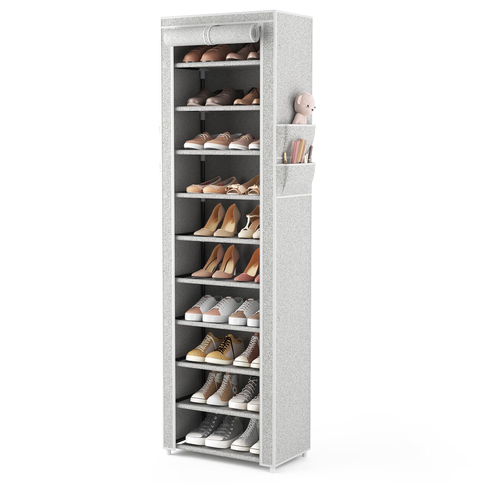 Amazon.com: VTRIN Vertical Narrow Shoe Rack Organizer Tall