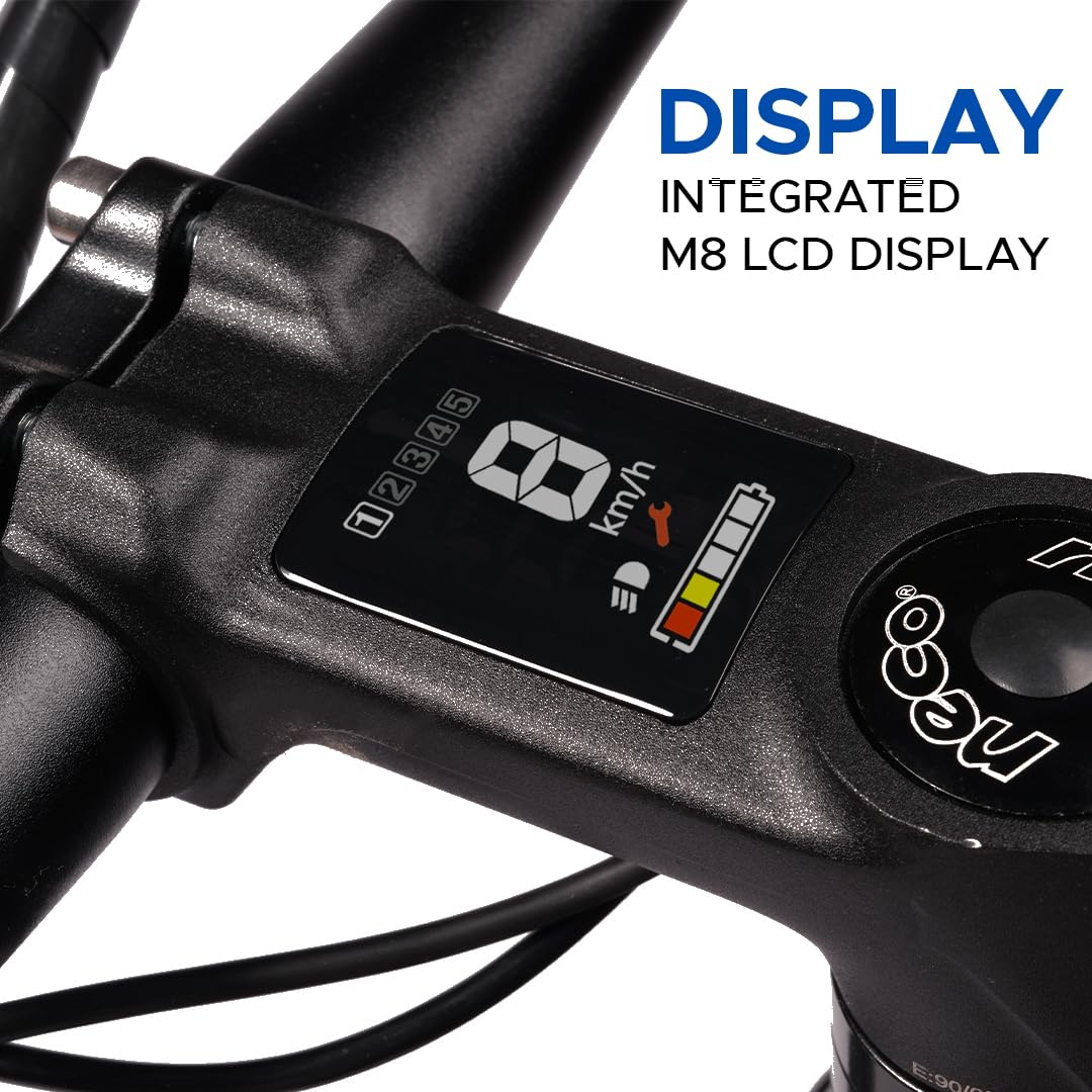 Integrated M8 LCD Display on E MOTORAD Trex+ Electric Cycle