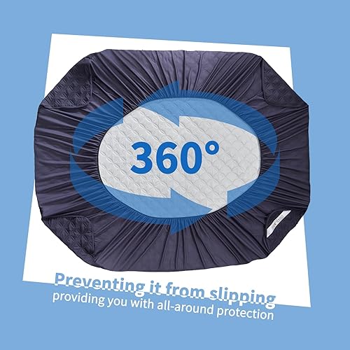 Miniatura 6 de BEDLORE Protector de colchón impermeable, tamaño Queen, sin ruido, con bolsillo profundo de 6 a 21 pulgadas de profundidad, funda de colchón de cama