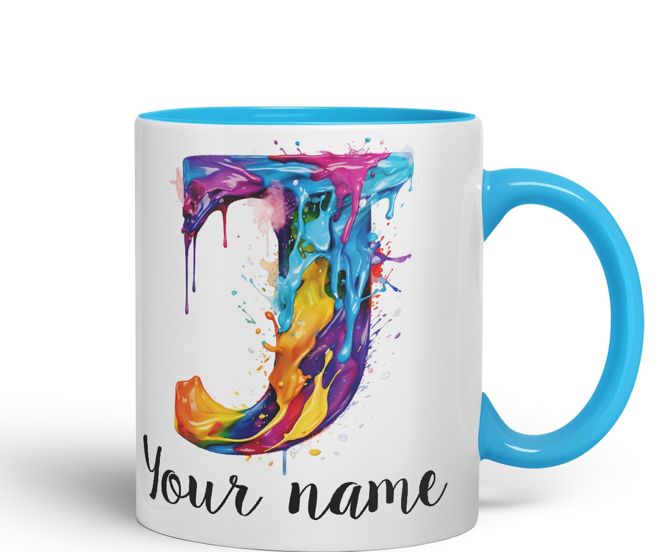alfabeto, in ceramica, colorata, per tè, caffè, birra calda, 330