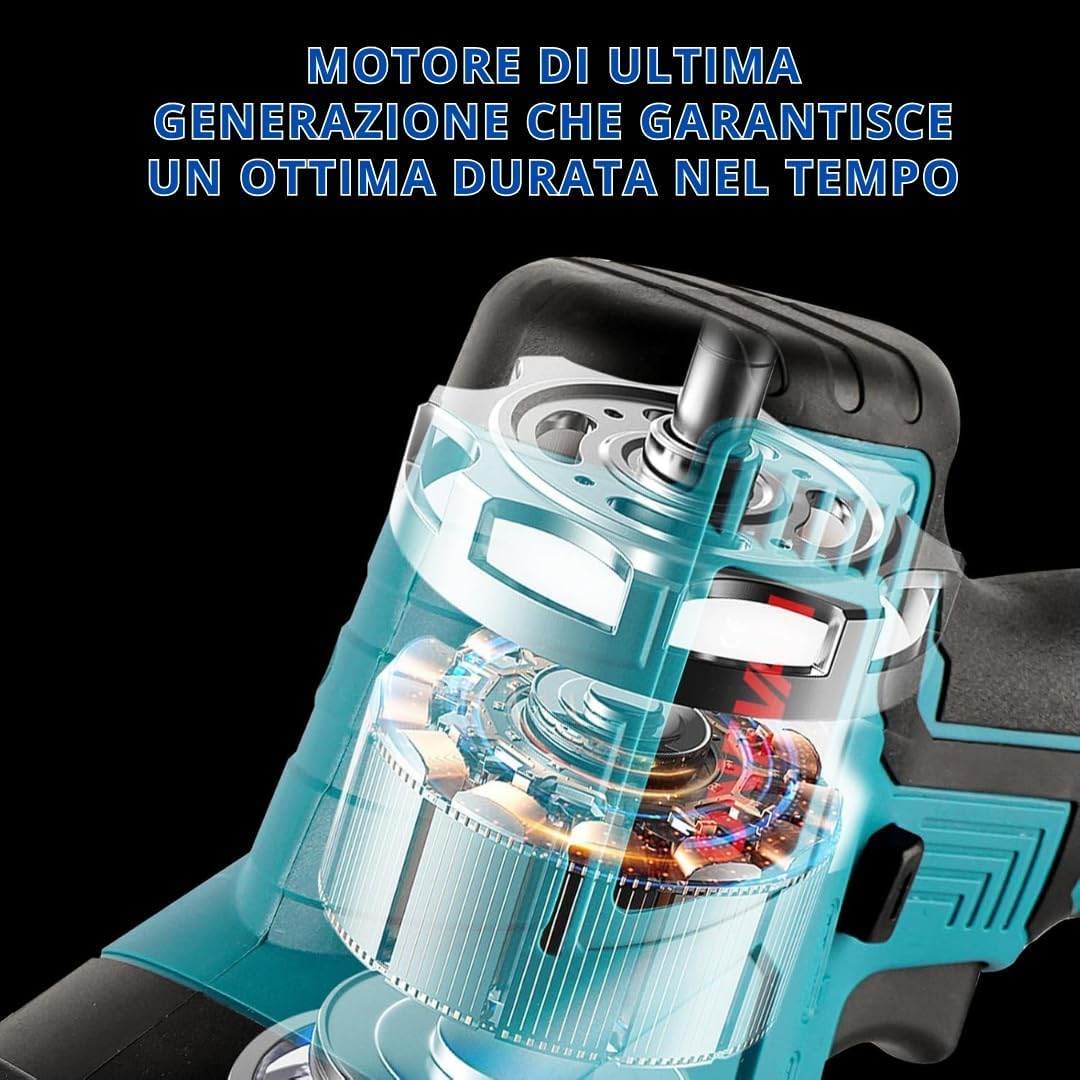Sega Elettrica per Carne e Ossa Senza Fili, Kit Seghetto Manuale Potente con Luce LED e Scatola di Ricarica, Motore Brushless per Taglio Carni Fresche/Congelate e Ossa di Manzo/Maiale (48V)