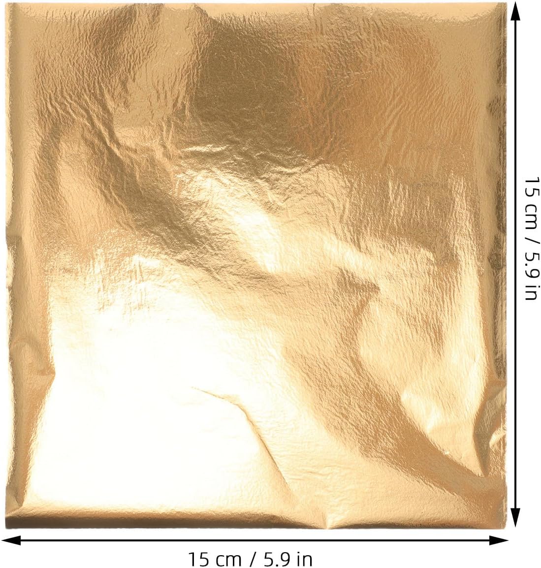 100pcs Metallic Foil Paper Sheets for Crafting and Embossing