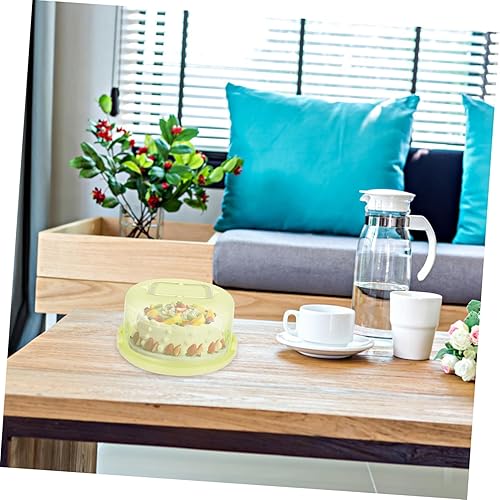 Miniatura 3 de Contenedor redondo de almacenamiento para tartas con tapa y asa, recipientes para pasteles para tartas de 8 pulgadas, cubierta de plástico para
