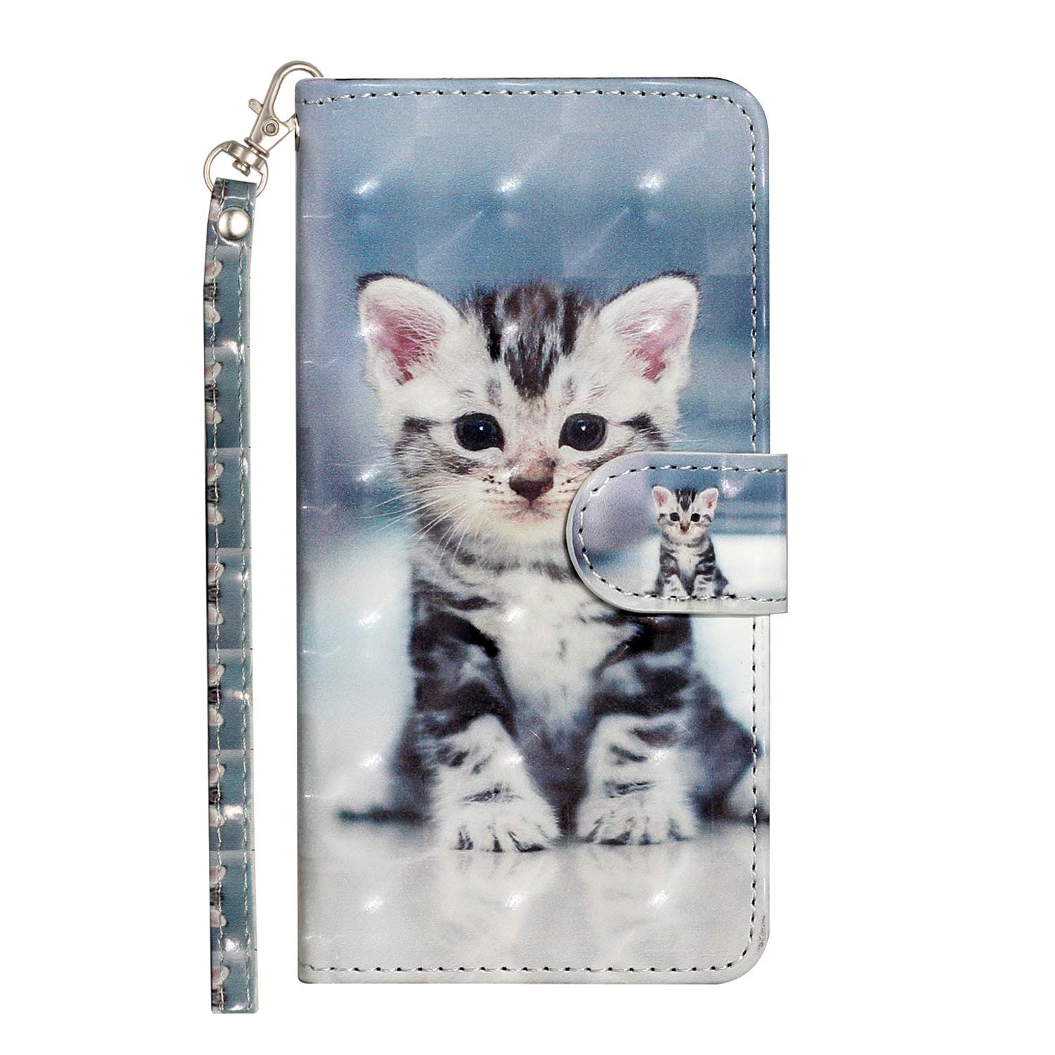 Custodia A Libro In Pelle PU Per Oppo Find X5 Lite, Con 3 Slot Per Carte E Tasca, Supporto Stand, Rosa Oro - 4