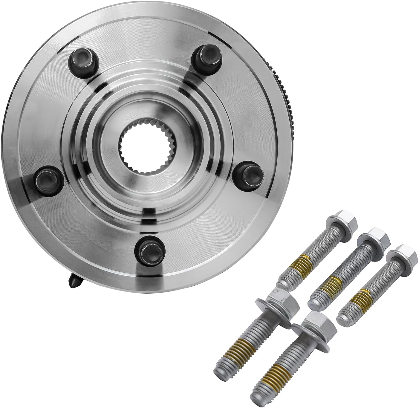 Detroit Axle - Front Wheel Bearing Hub Assembly for Ford Explorer 2002-2005 Lincoln Aviator 2003-2005 Mercury Mountaineer 2002-2005, 5 Lug W/ABS Replacement