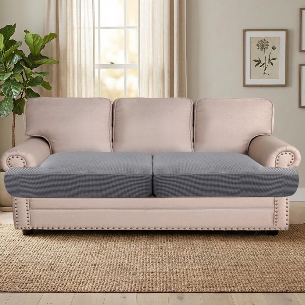 Amazon.com: H.VERSAILTEX Stretch 2 Piece T Cushion Sofa Slipcovers