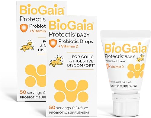 Miniatura 1 de BioGaia Protectis - Gotas probióticas para bebés con vitamina D para bebés recién nacidos y niños cólicos escupiendo estreñimiento y comodidad