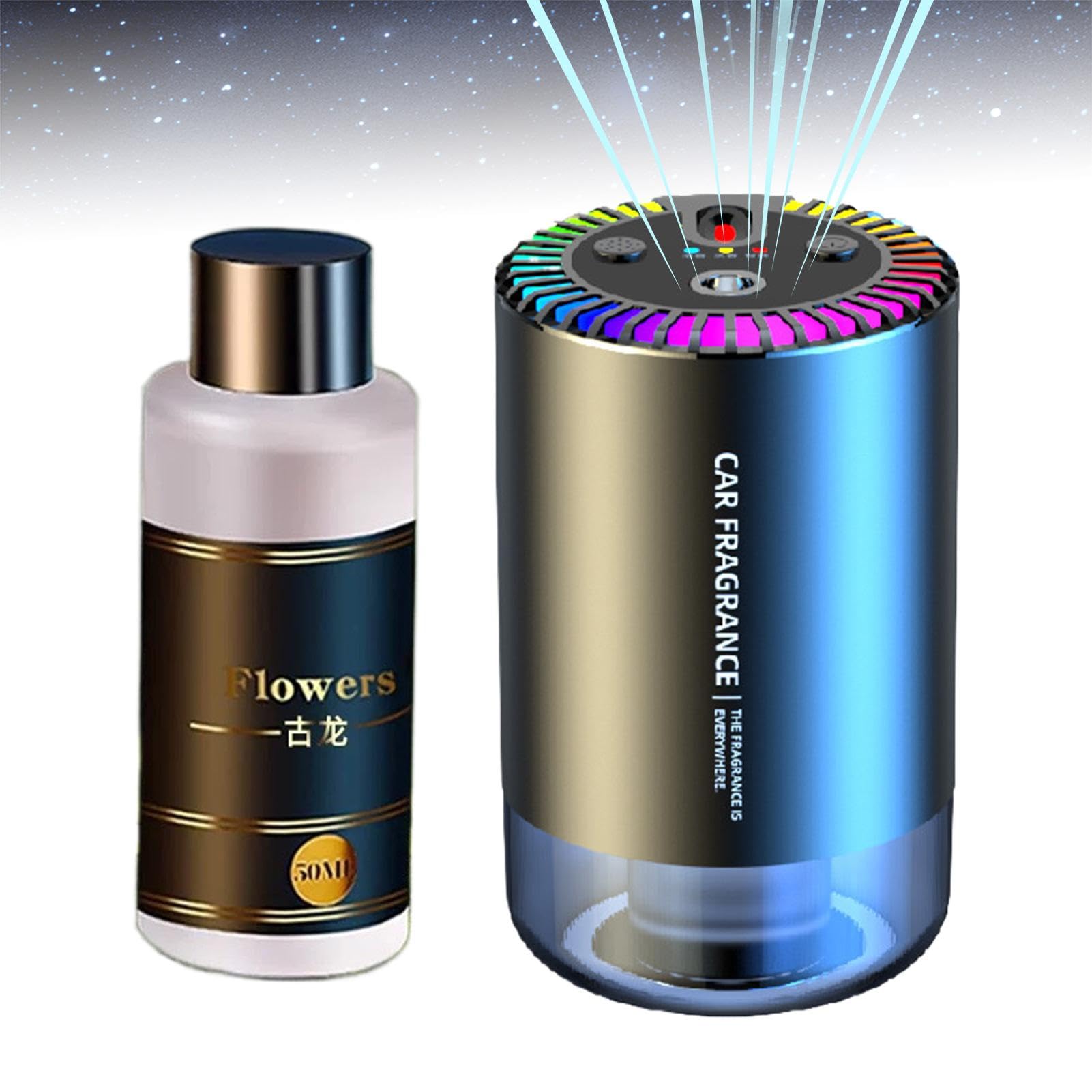 Diffuseur De Désodorisant Pour Voiture,Diffuseur De Désodorisant Pour Voiture - Diffuseur d'aromathérapie automatique,Spray d'aromathérapie automatique romantique, diffuseur d'air de parfum de véhicul