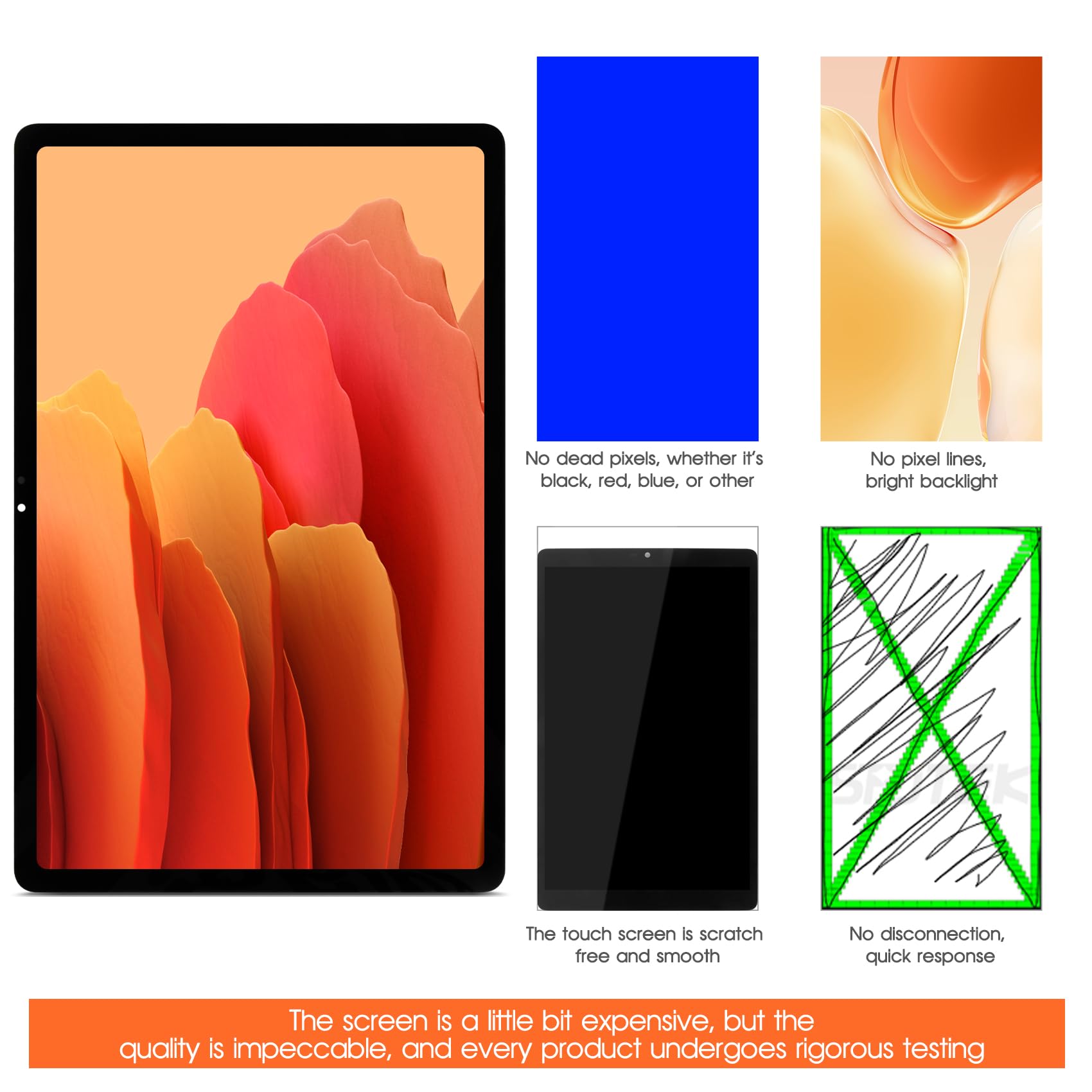 Pantalla LCD para Lenovo Tab M11 LCD para Lenovo Tab M11 TB330FU de 11 pulgadas, repuesto de pantalla táctil con kit de reparación, color negro sin marco