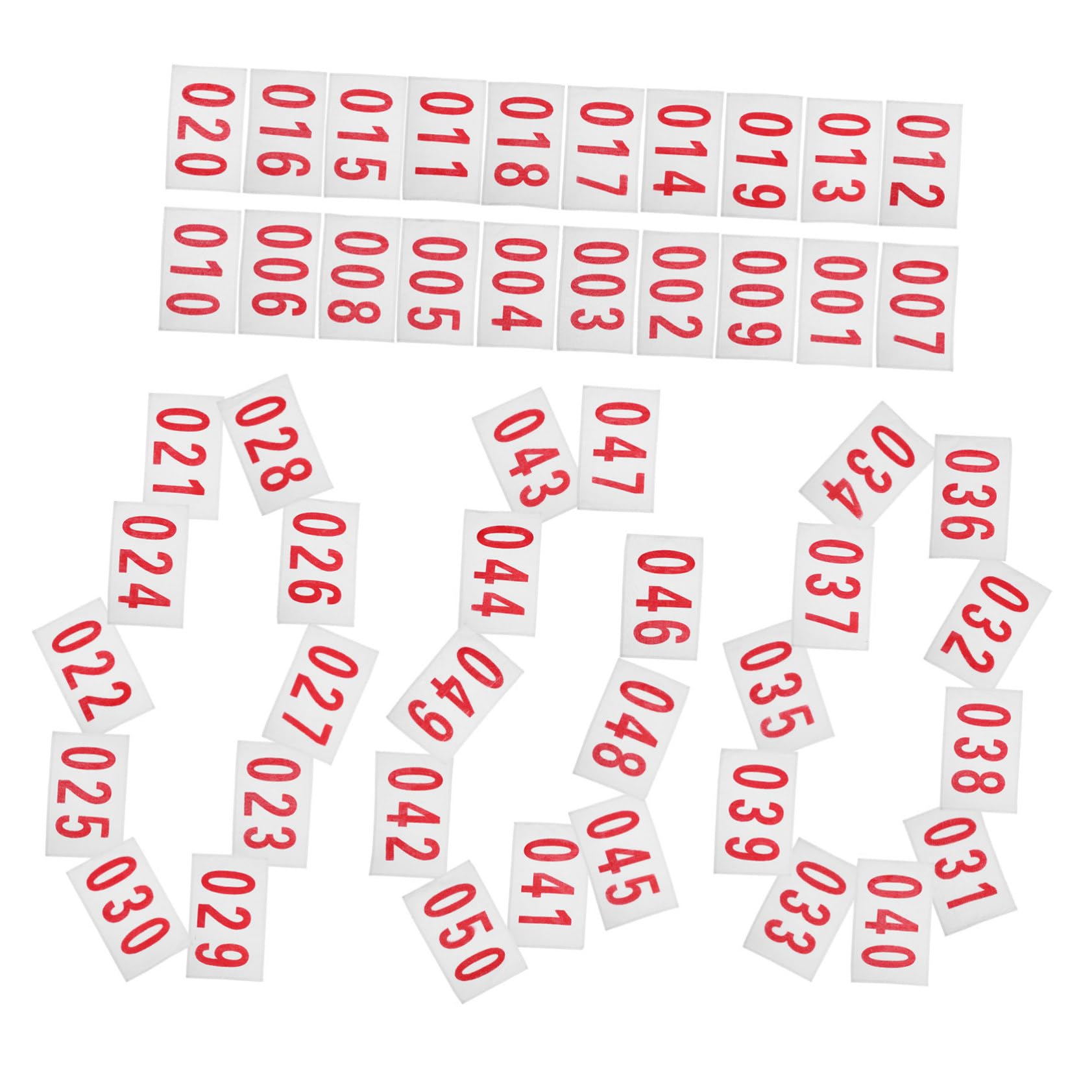 TOYANDONA Numéro De Tissu Sport Afficher Numéroté Courir Dossards Tissu pour Numéro De Course Clips À Bretelles pour Coureurs Races avec Bavoir Coton