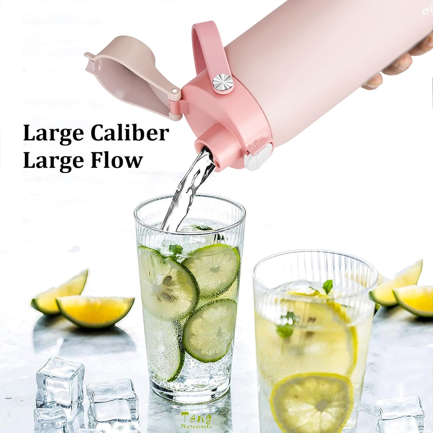 2 IN 1 Lid for Owala Freesip Cups, Replacement Lid for Owala 16oz 24oz 25oz 32oz 40oz, One Button Water Bottle Top Lid,BPA-Free Owala Accessories, Leak-Proof and Dishwasher Safe - Image 8