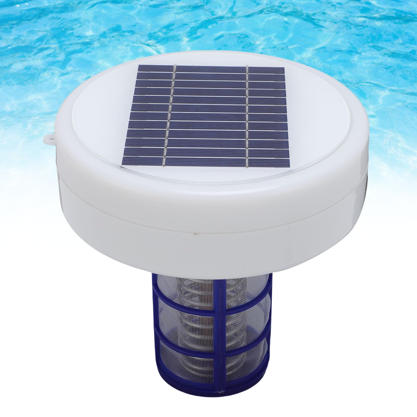 Pssopp Rekreacja na świeżym Powietrzu Ulepszony Miedziany Pływający Jonizator Basenowy Zasilany energią słoneczną Oczyszczacz Wody do Basenów Spa Wanny z Hydromasażem o Pojemności do 35 000 Galonów