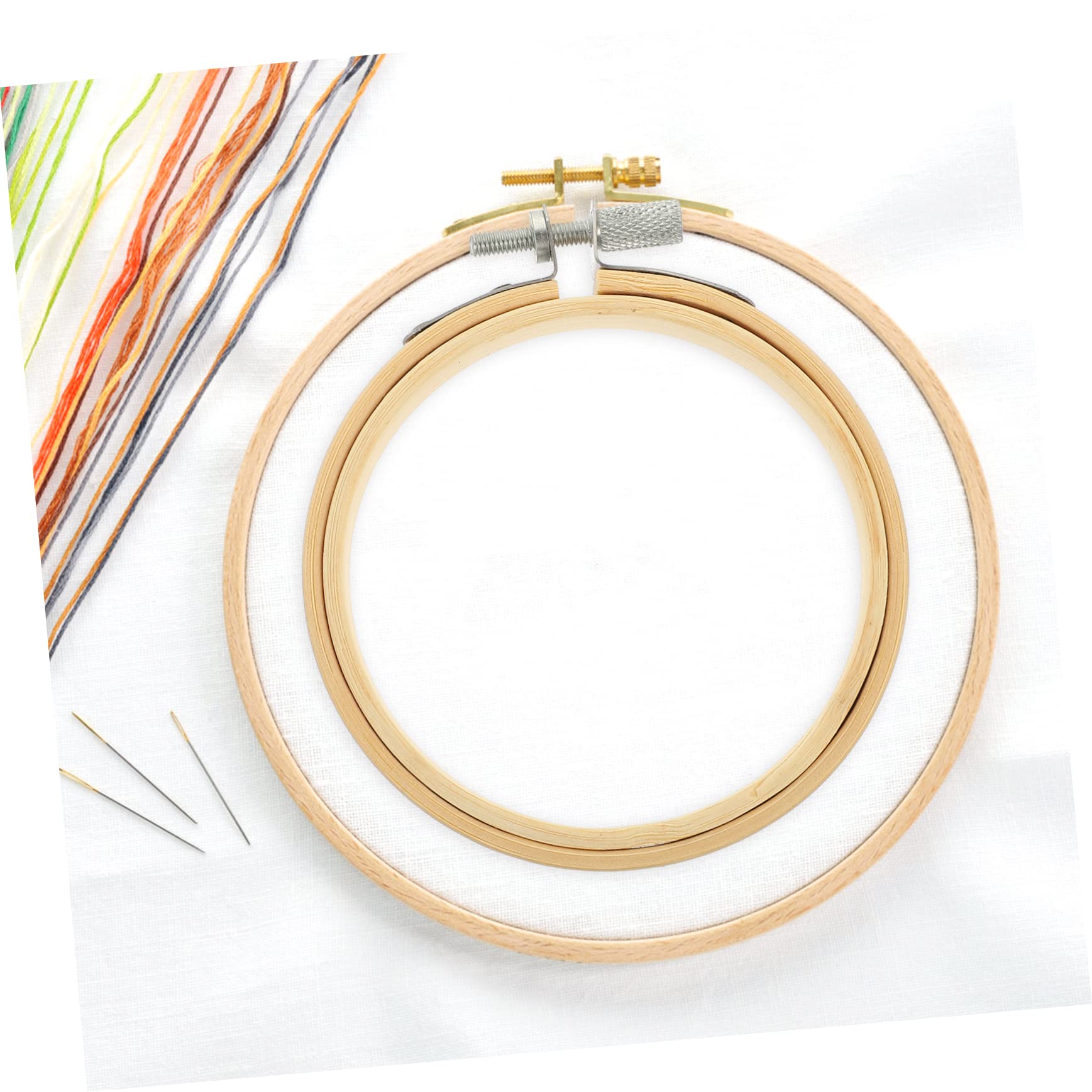 HOMSFOU 5 Series Aros De Bordado De Bambú Miniatura Círculos De Costura Pequeños Para Punto De Cruz Diy Kit Para Principiantes Y Amantes Del Bordado Superficie Lisa Sin 10 Piezas X 5