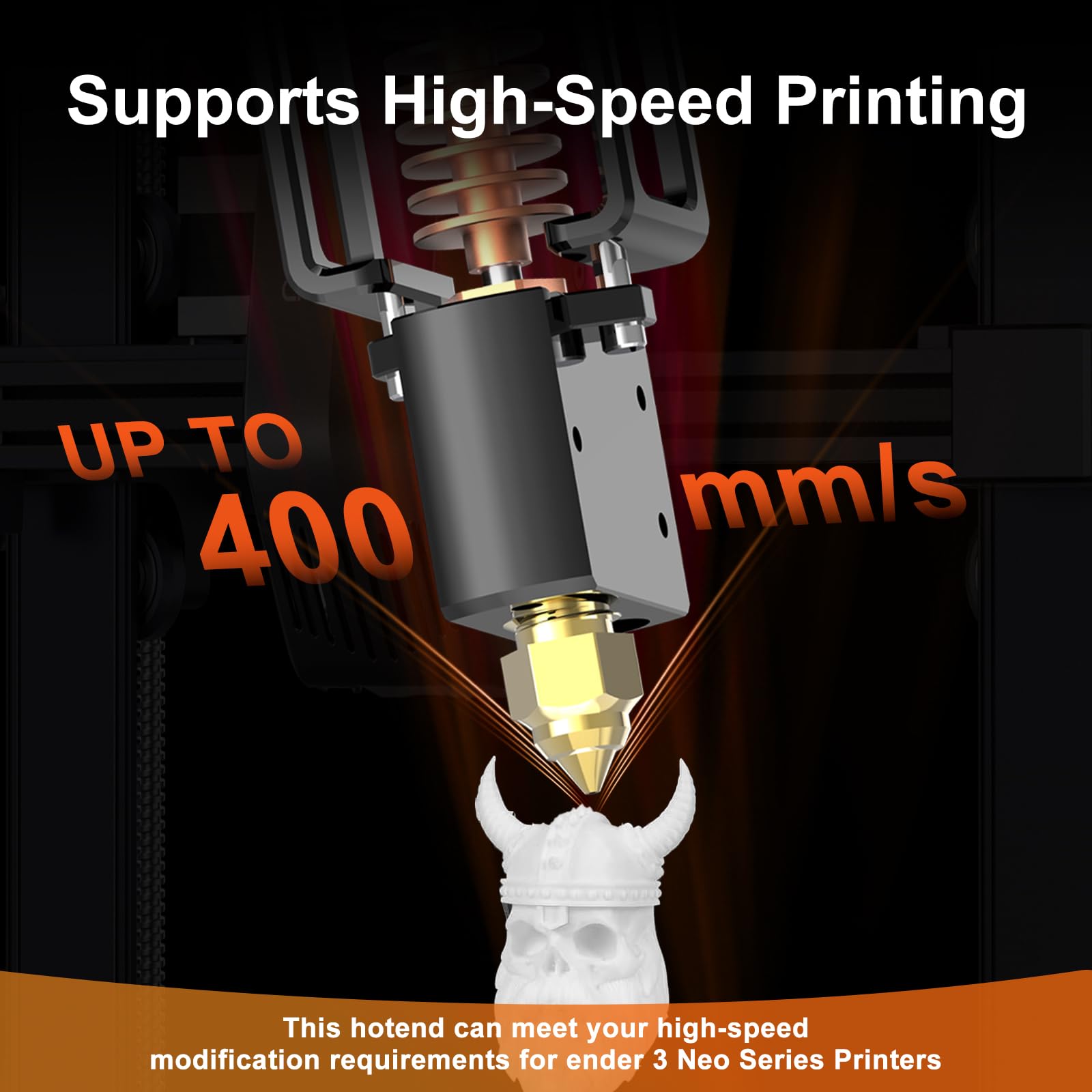 YOOPAI Ender 3 Neo Hotend Upgrade, w całości metalowy, wysokotemperaturowy Spark Hotend do Ender 3 Neo, Ender 3 V2 Neo, Ender 3 Max Neo, Ender 2 Pro