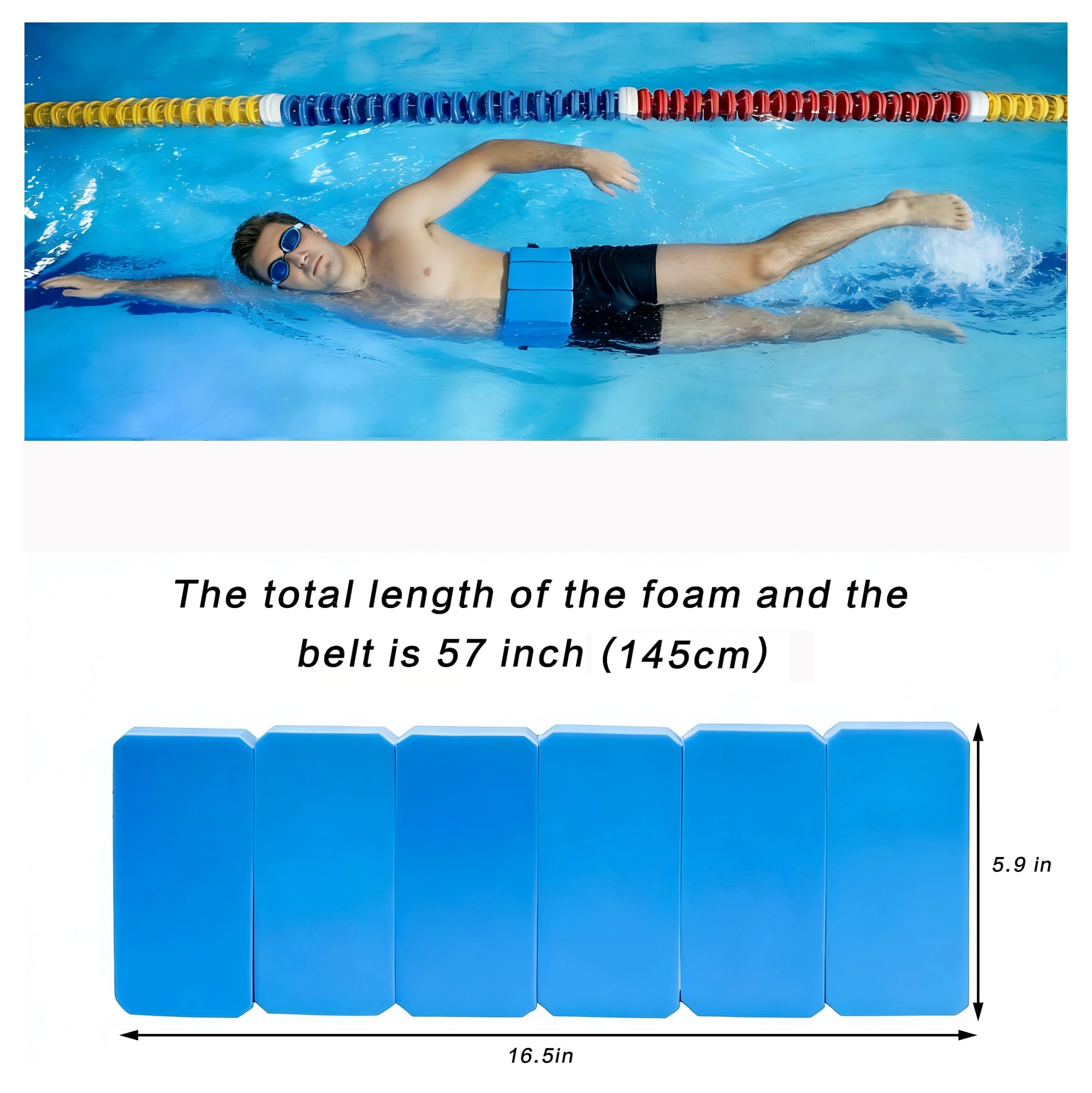MANO Haltères pour sports aquatiques avec ceinture pour l'aérobic aquatique
