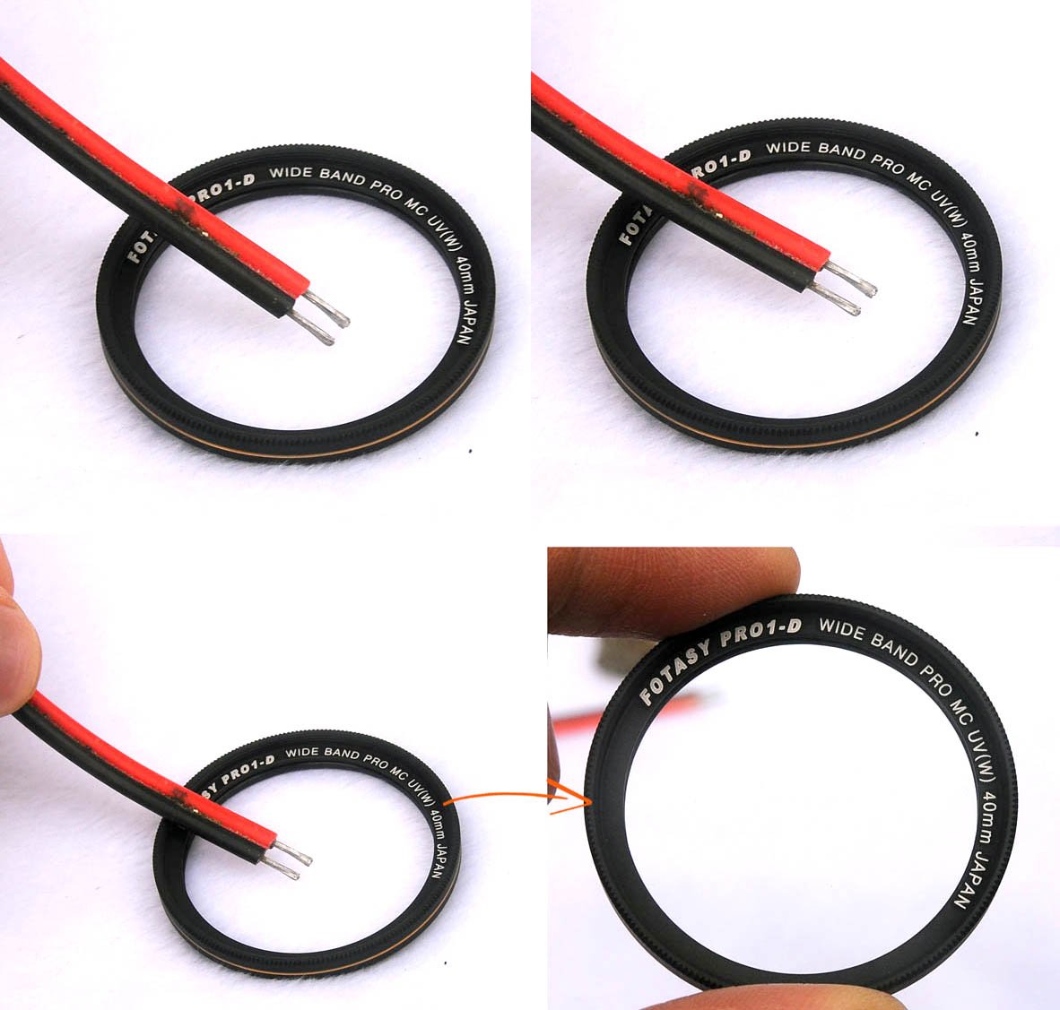 Fotasy 40 mm ultradünner UV-Schutz-Linsenfilter, Nano-Beschichtungen, MRC Multi-resistente Beschichtung, Öl, Wasser, Kratzer, 16 Schichten, mehrfach beschichtet, 40 mm UV-Filter