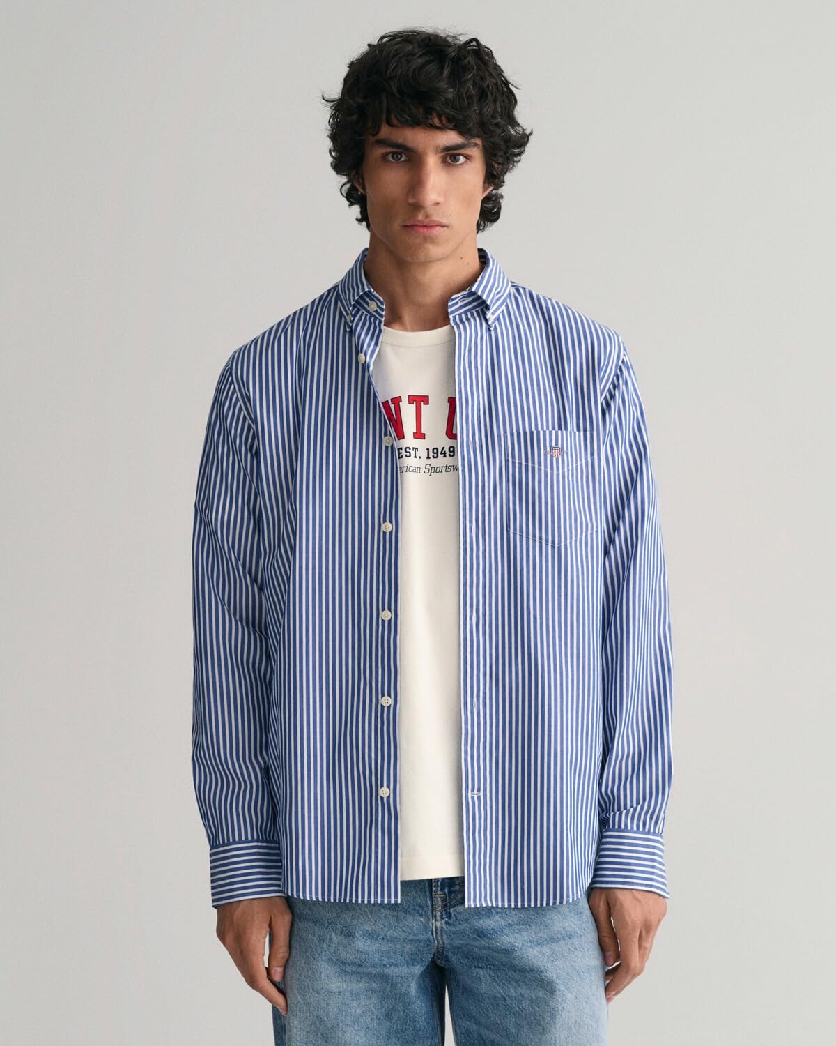 GANT Herren REG POPLIN Stripe Shirt