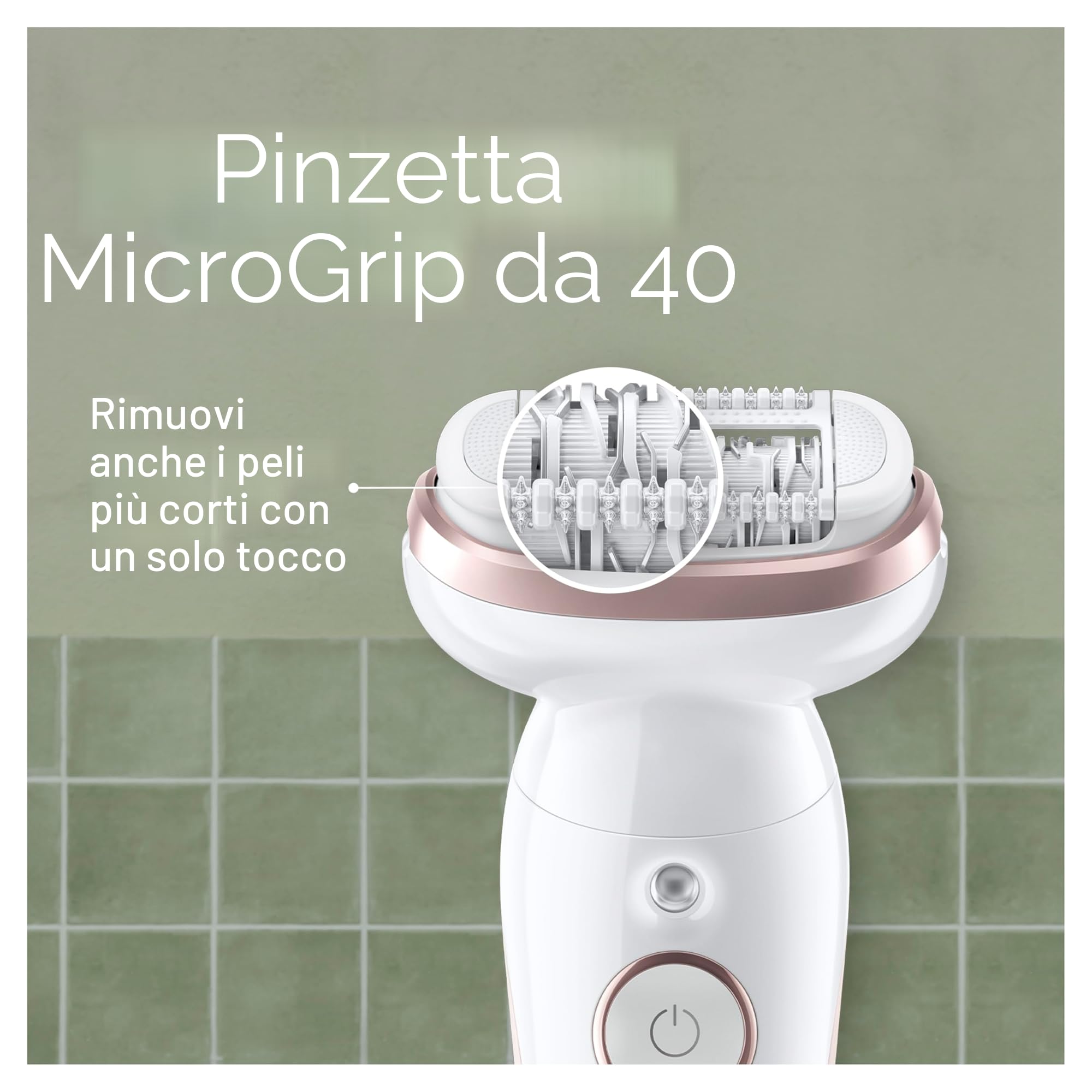 Braun Silk-épil 9 Silk·épil 9 40 pince(s) Or, Blanc
