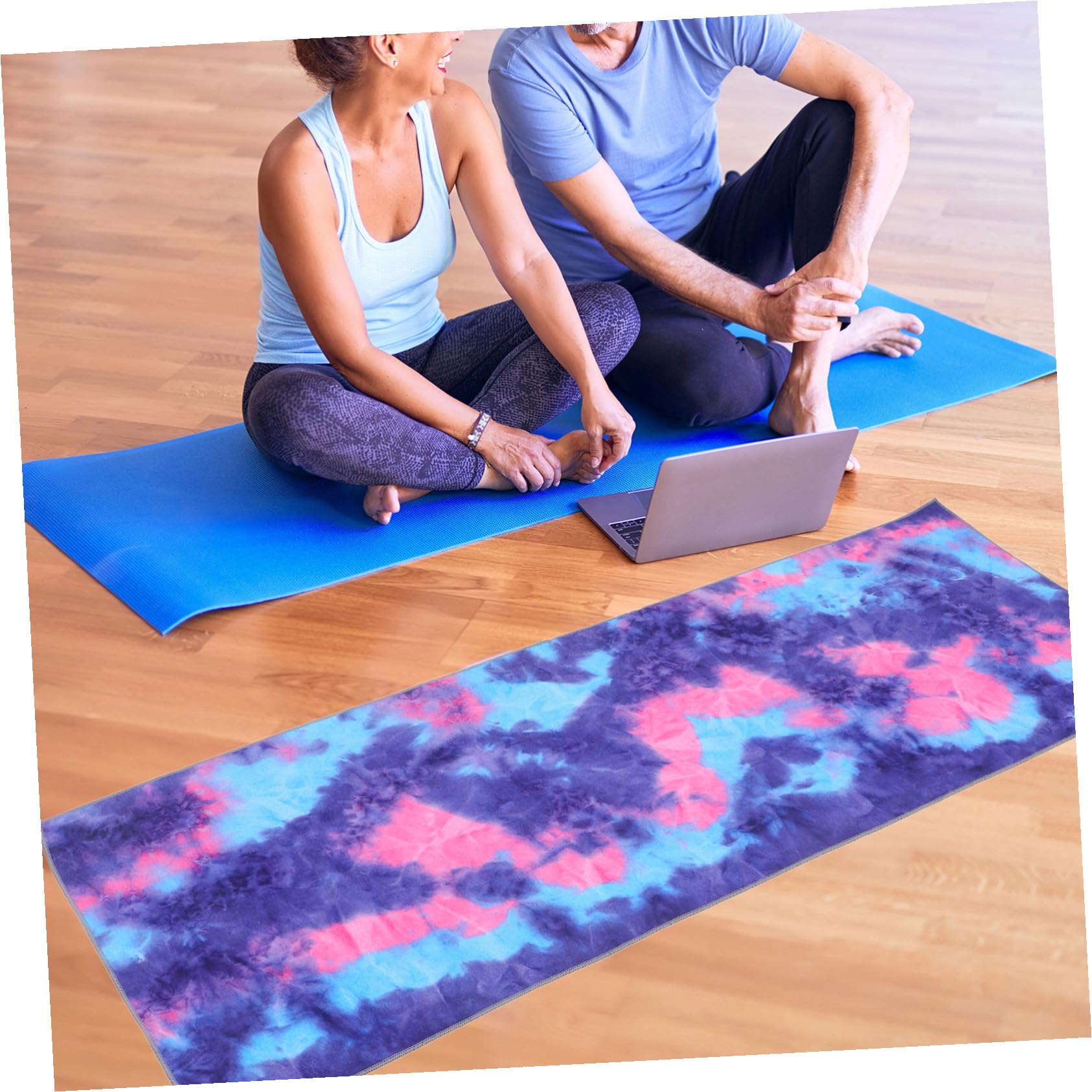 Colchoneta de Yoga Plegable y Gruesa de Fibra Superfina, Protector Cómodo y Estilizado para Adultos y Mayores en Ejercicios de Fitness
