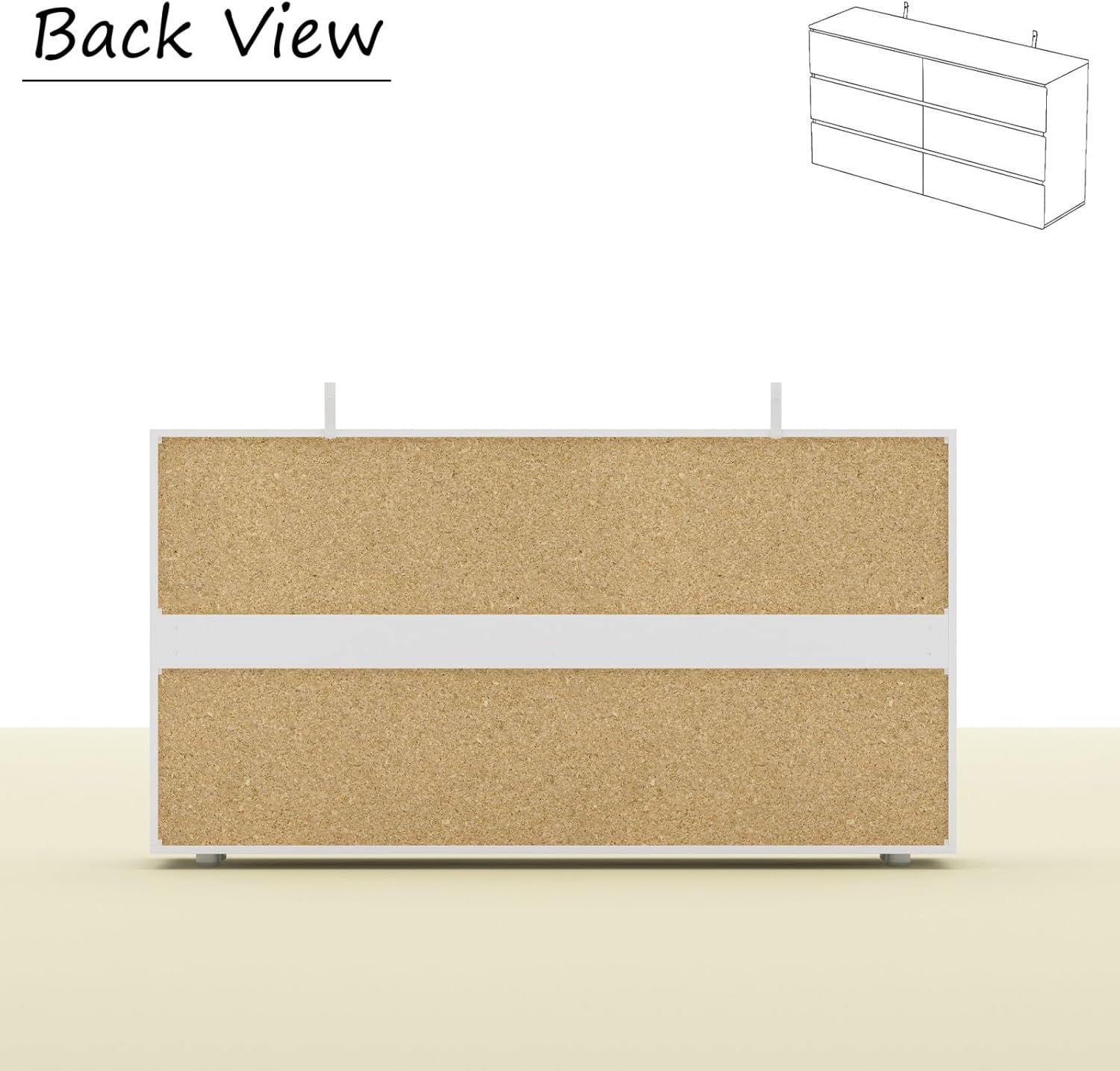 White Nursery Dresser with Soft Close Drawers