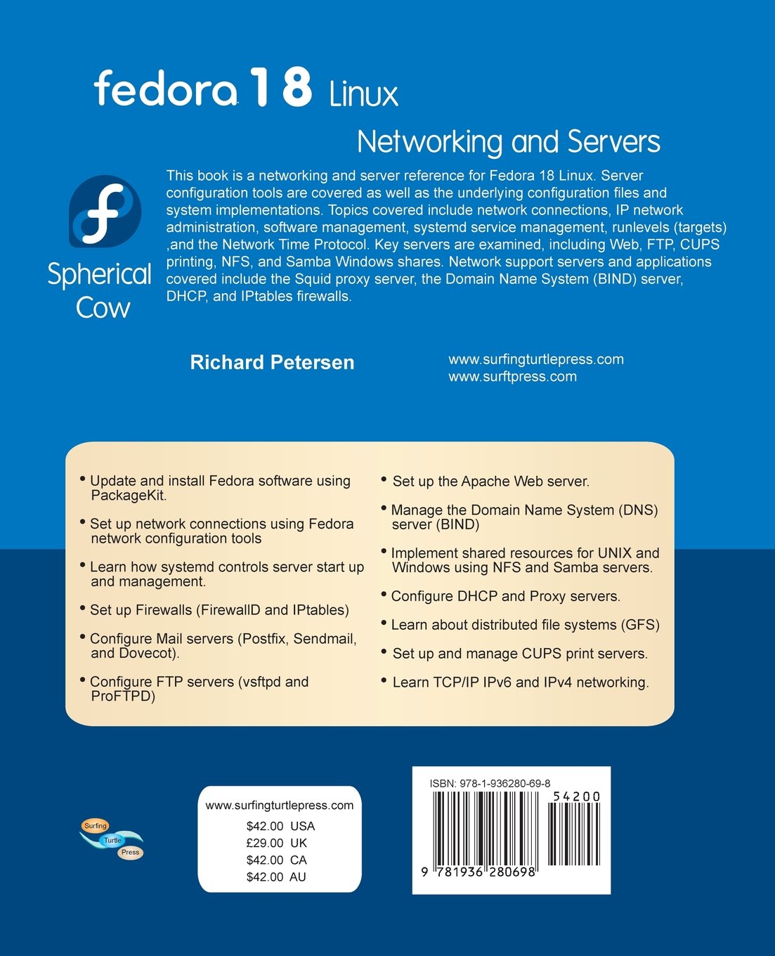 Fedora 18 Linux: Networking and Servers