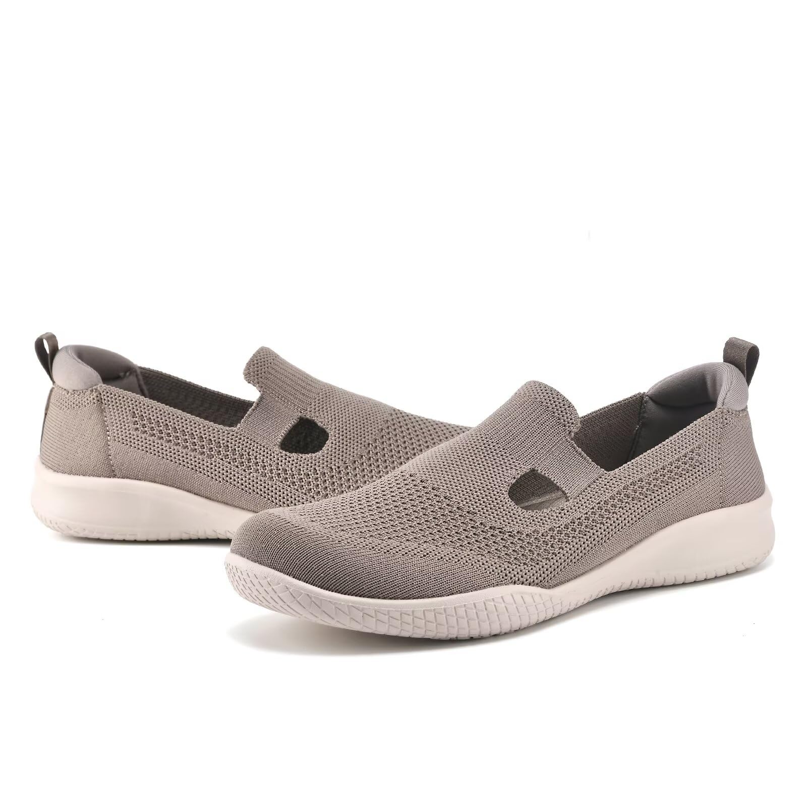 konhill Zapatillas Mujer Slip-On Transpirables - Calzado Deportivo Ligero de Malla para Verano con Suela Flexible