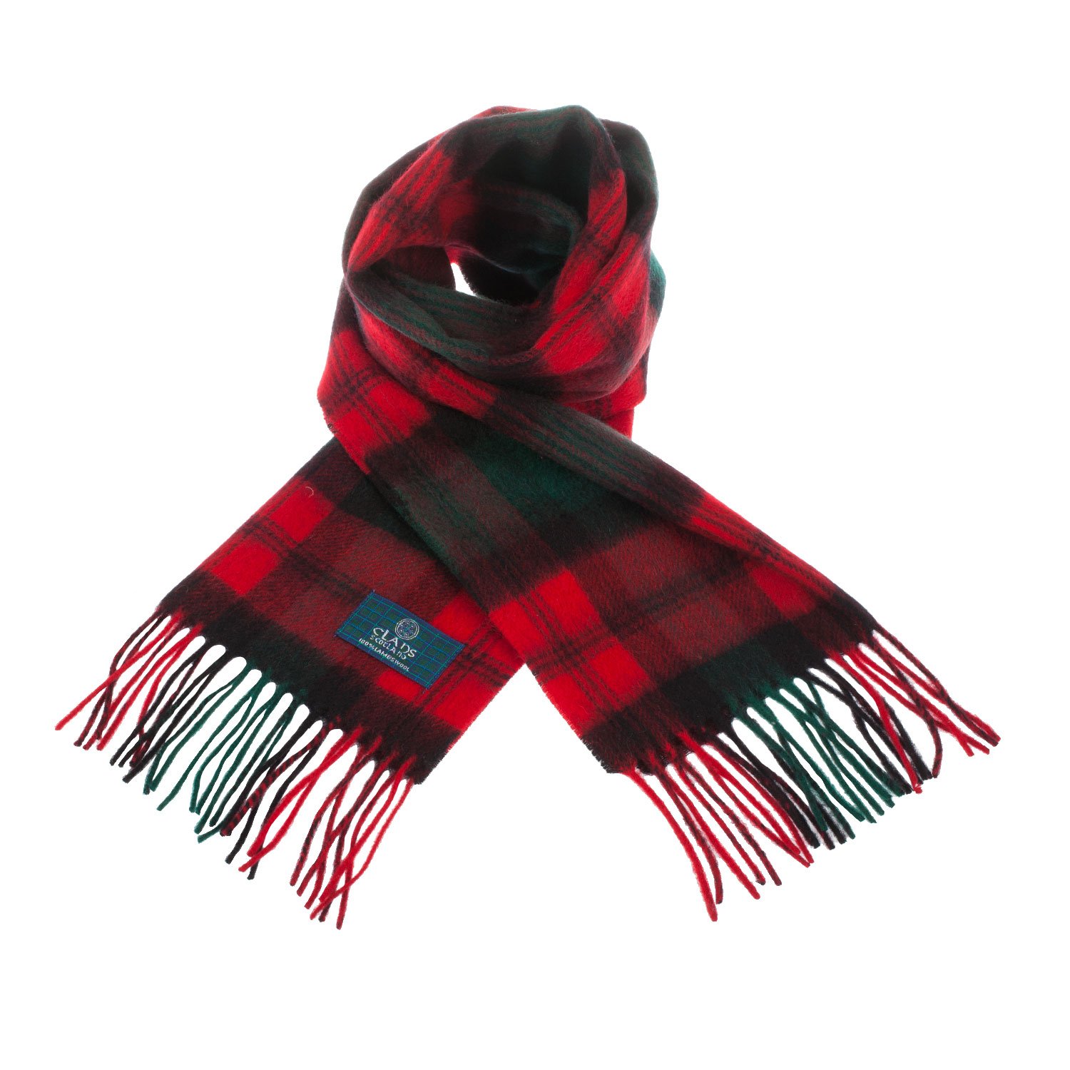 Clans Of Scotland Pure New Wool Scottish Tartan Scarf Kerr (One Size)