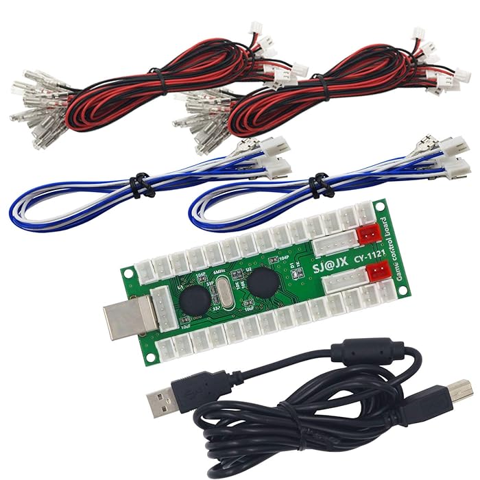 Buy SJ@JX Arcade 2 Player USB Encoder Arcade Zero Delay Encoder Board 2 ...