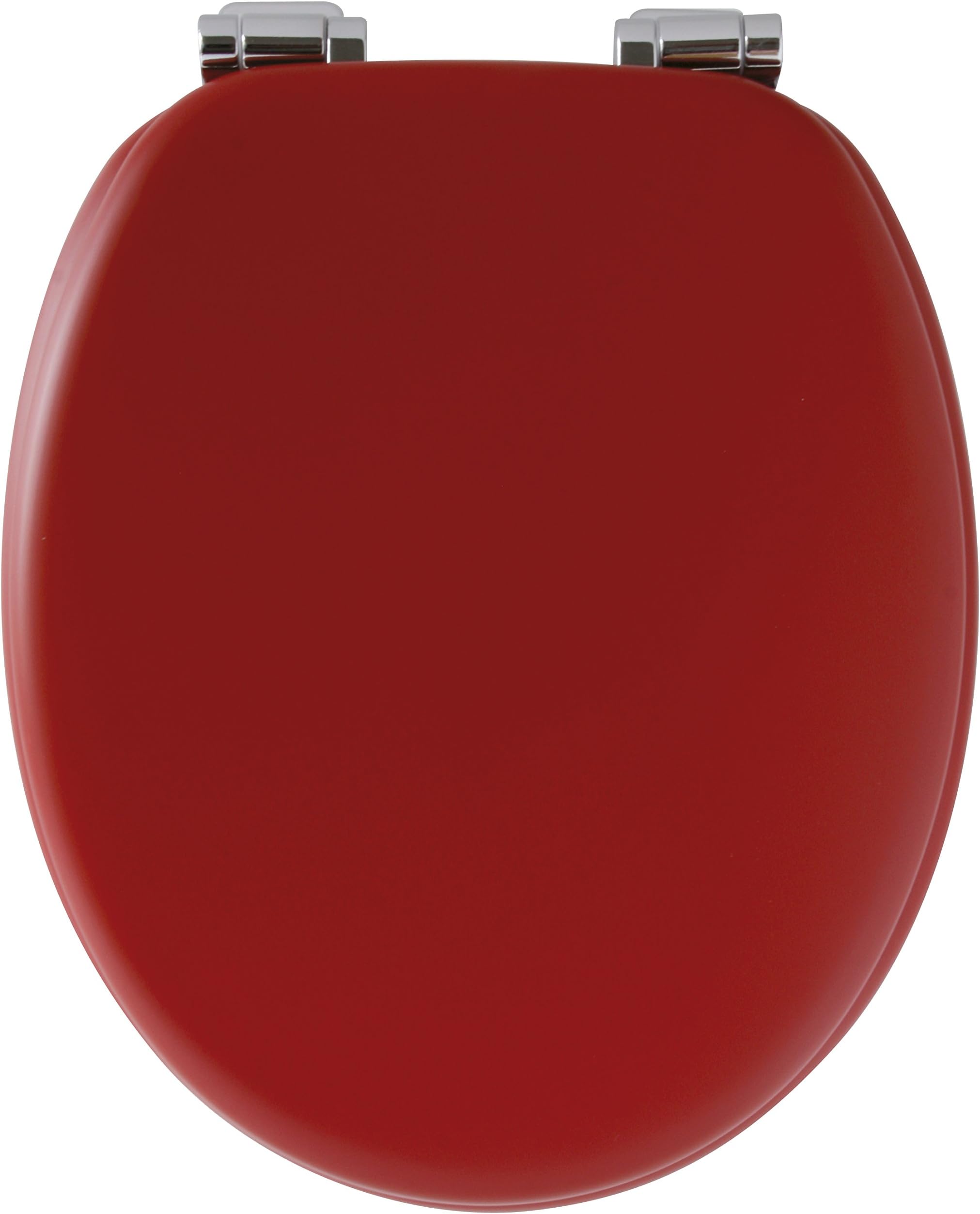 GELCO 708887 Alto Soft Close Wooden Toilet Seat (47 x 37 x 6cm), Wood, cerise, 47 x 37 x 6 cm