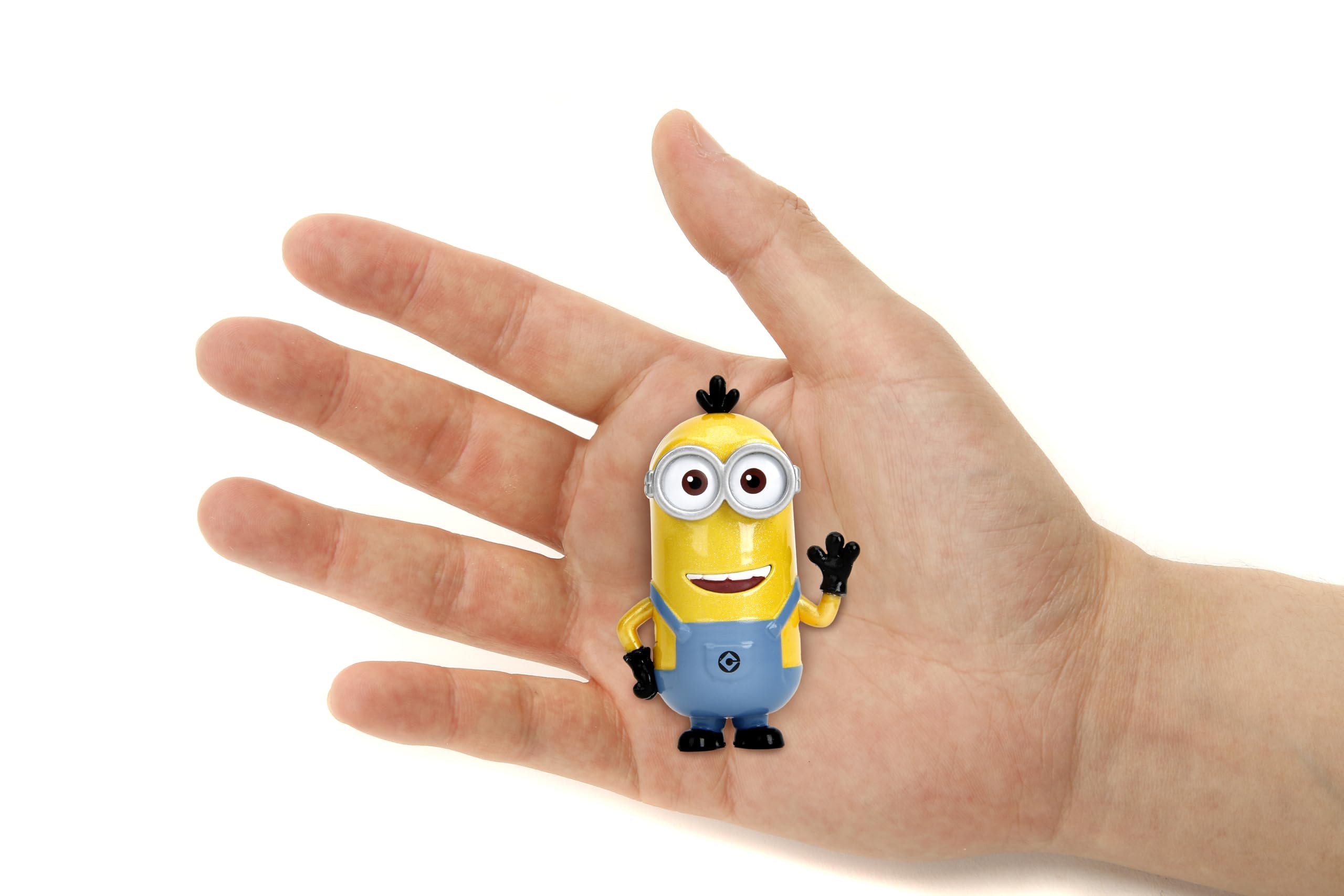 Jada Despicable Me Minions Metalfigs - Paquete de 4 Figuras coleccionables de Metal de 2.5 Pulgadas, Stuart, Kevin, Otto, Bob