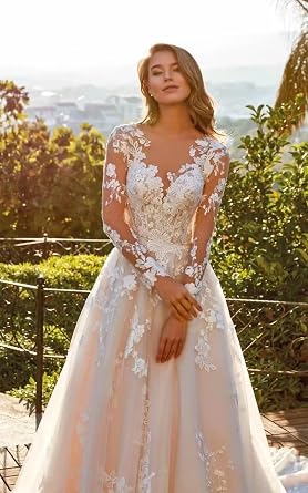 Wedding Dresses for Bride 2026 Boho Beach Long Sleeve Mermaid Lace Satin Bridal Gowns