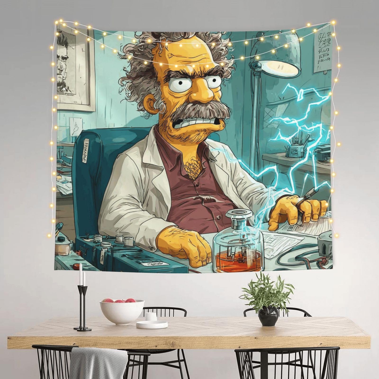 HJKJKKJ Tapestry 152 X 130 CM Aesthetic Wall Tapestrys for Bedroom Simpsons Tapestries Hanging Wall Art Blanket Home Decor Tapestry for Living Room Dorm Office