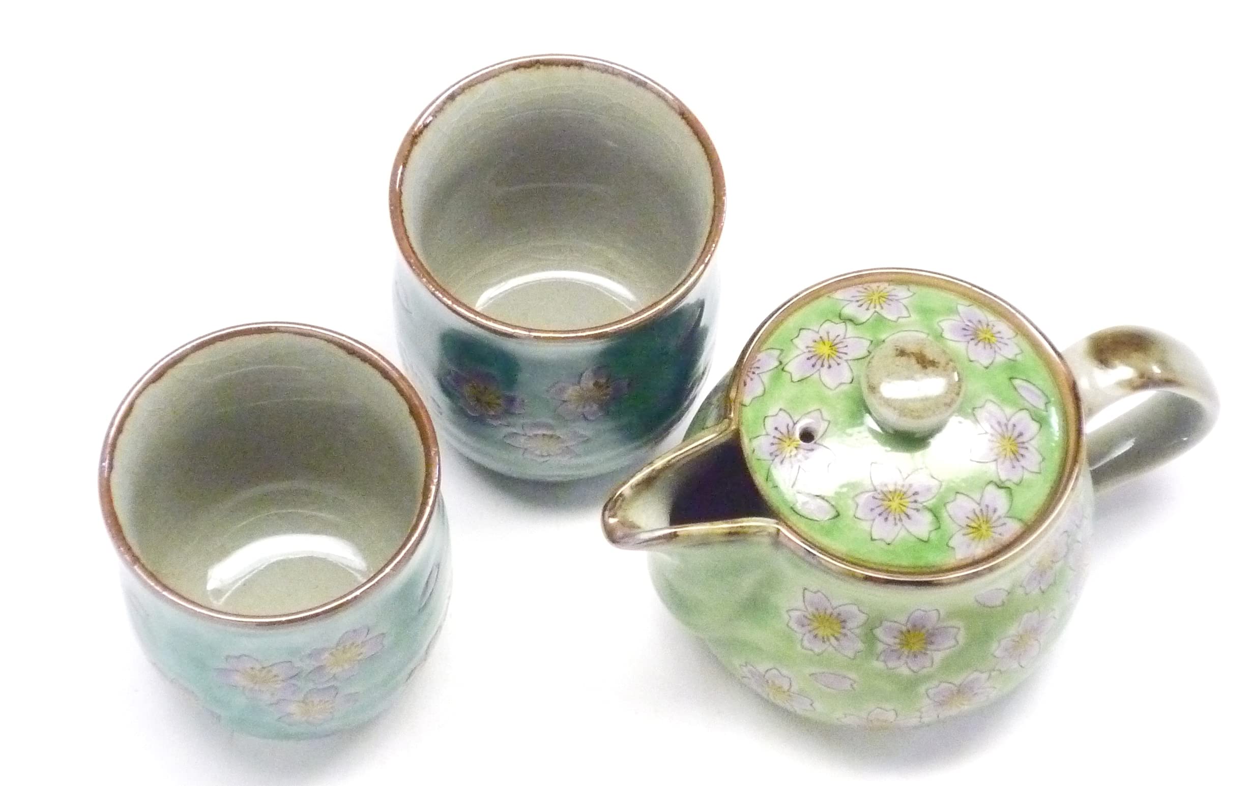 Amazon.co.jp: 九谷焼【茶器・急須・ティーポット3点セット】小