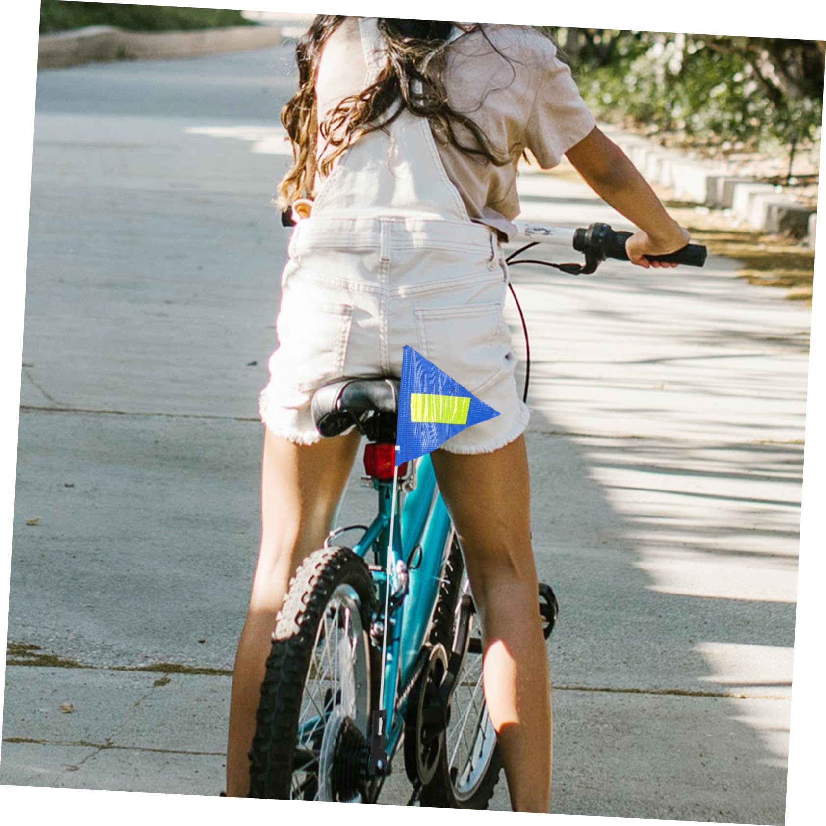 Toyvian 5 Juegos asta de bandera remolque de bicicleta bandera de seguridad ciclista de bicicleta al aire de ciclismo profesional plastico abs