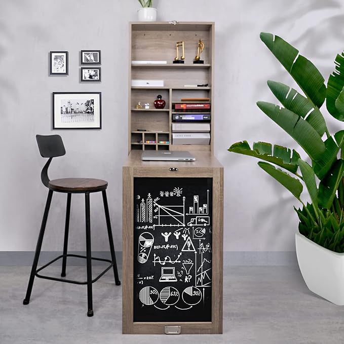 Utopia Alley Collapsible Fold Down Desk Table/Wall