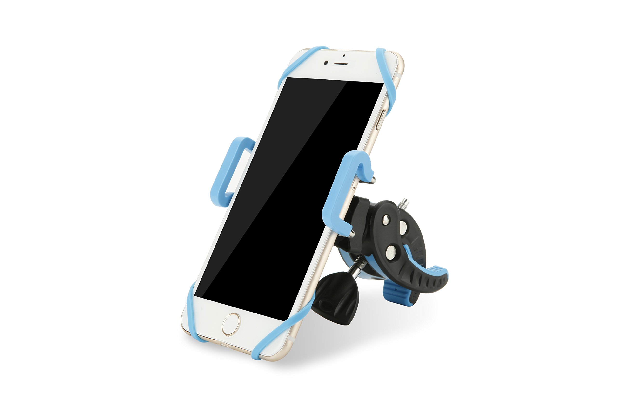 Bike Phone Mount, Motorcycle Bicycle Holder & Cell Phone Bicycle Handlebar, 360 Degree Rotatable Cell Phone Mount for iPhone 7/7Plus/6s/6Plus/5s/5/4s/4, Android