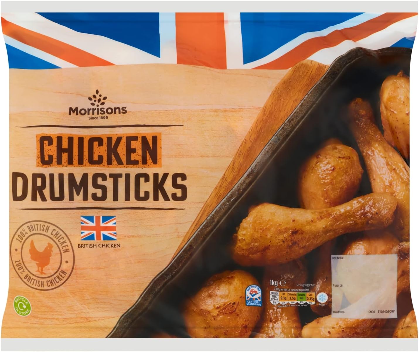Morrisons Chicken Drumsticks, 1kg (Frozen)