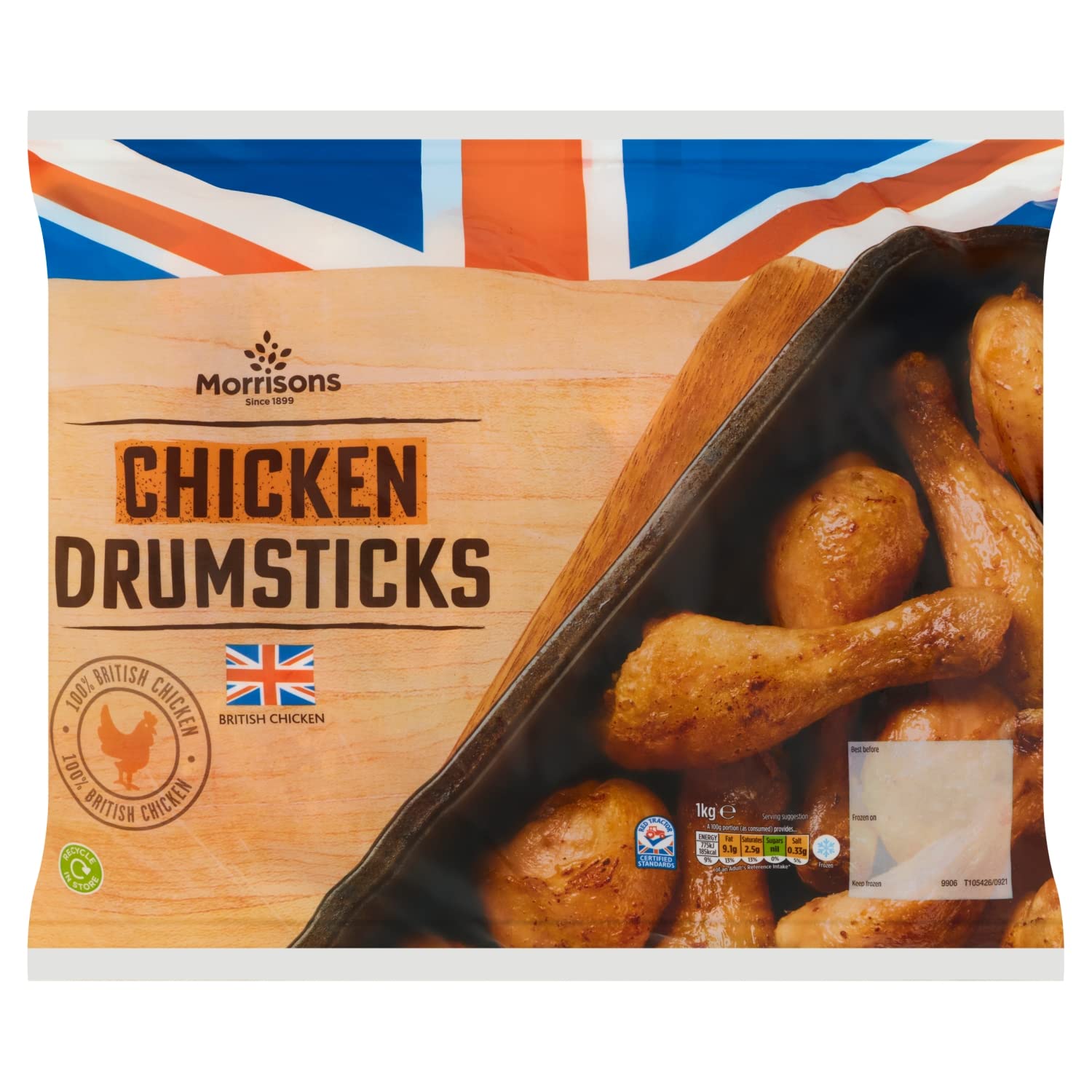 Morrisons Chicken Drumsticks, 1kg (Frozen)