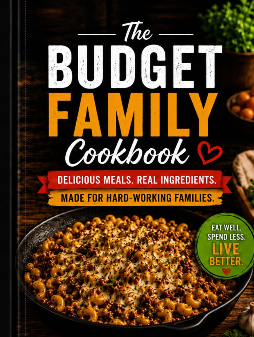 The Budget Family Cookbook: Affordable Comfort Slow Cooker Meals Made for Hard-Working Families and Busy Lives & weekly meal tracker + bonus pages