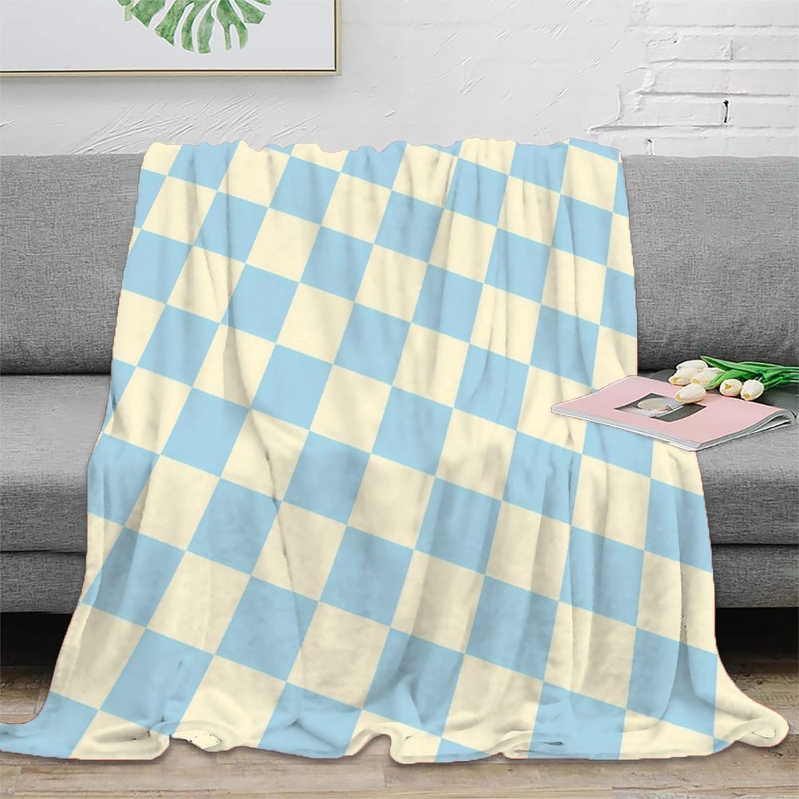 Plaid couverture polaire anti-bouloche pour jeunes actifs