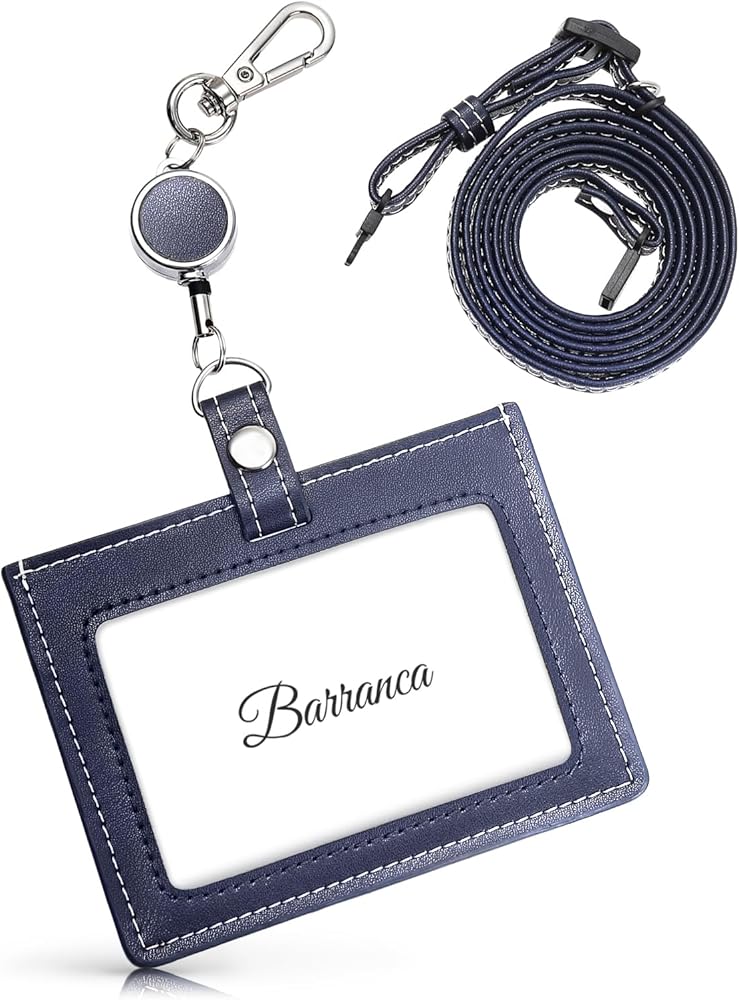 Amazon | [BARRANCA] 【本革】 IDカードホルダー 社員証ケース 名札