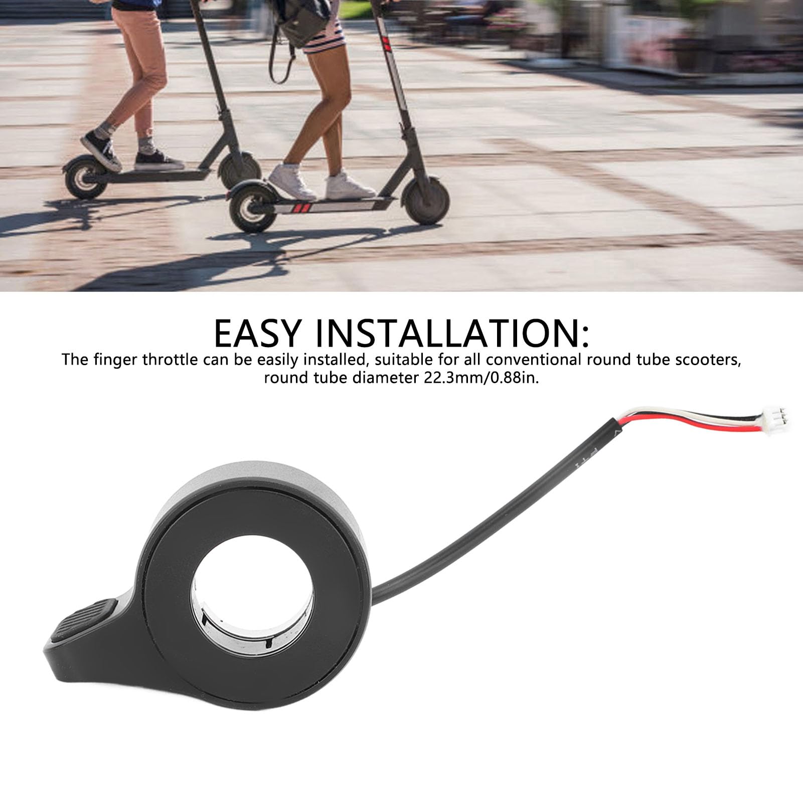 Accélérateur Au Pouce Pour Scooter électrique – Compatible Tube Rond 22,3 Mm, ABS, Haute Sensibilité